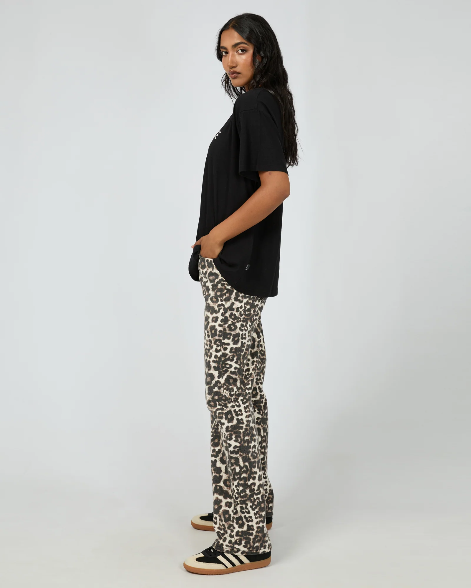 All About Eve Marseille Oversized Tee Washed Black - Image 5