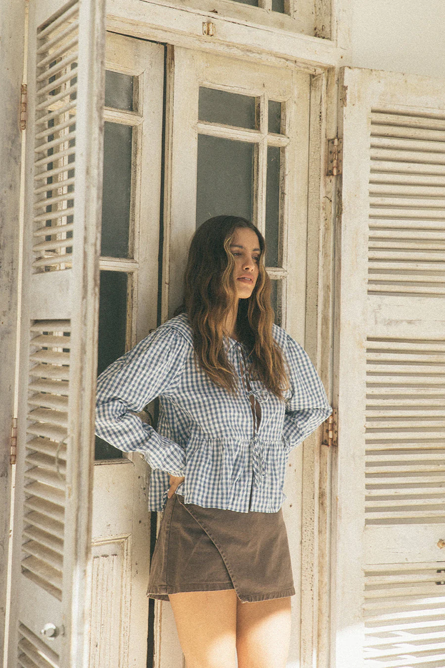 All About Eve Micky LS Top Check - Image 4