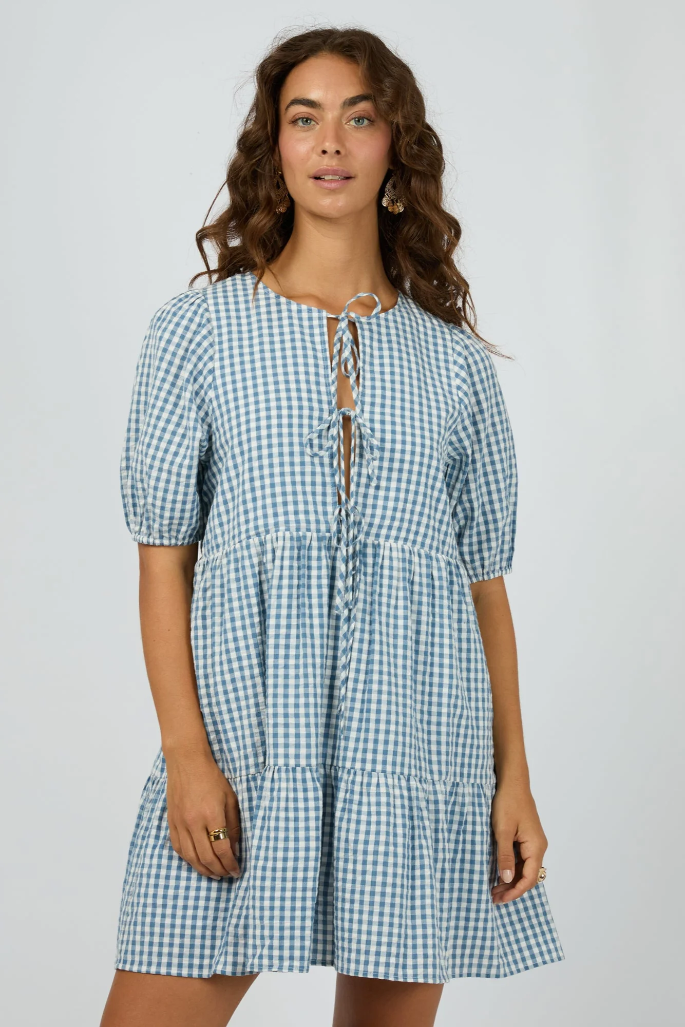 All About Eve Micky SS Mini Dress Check