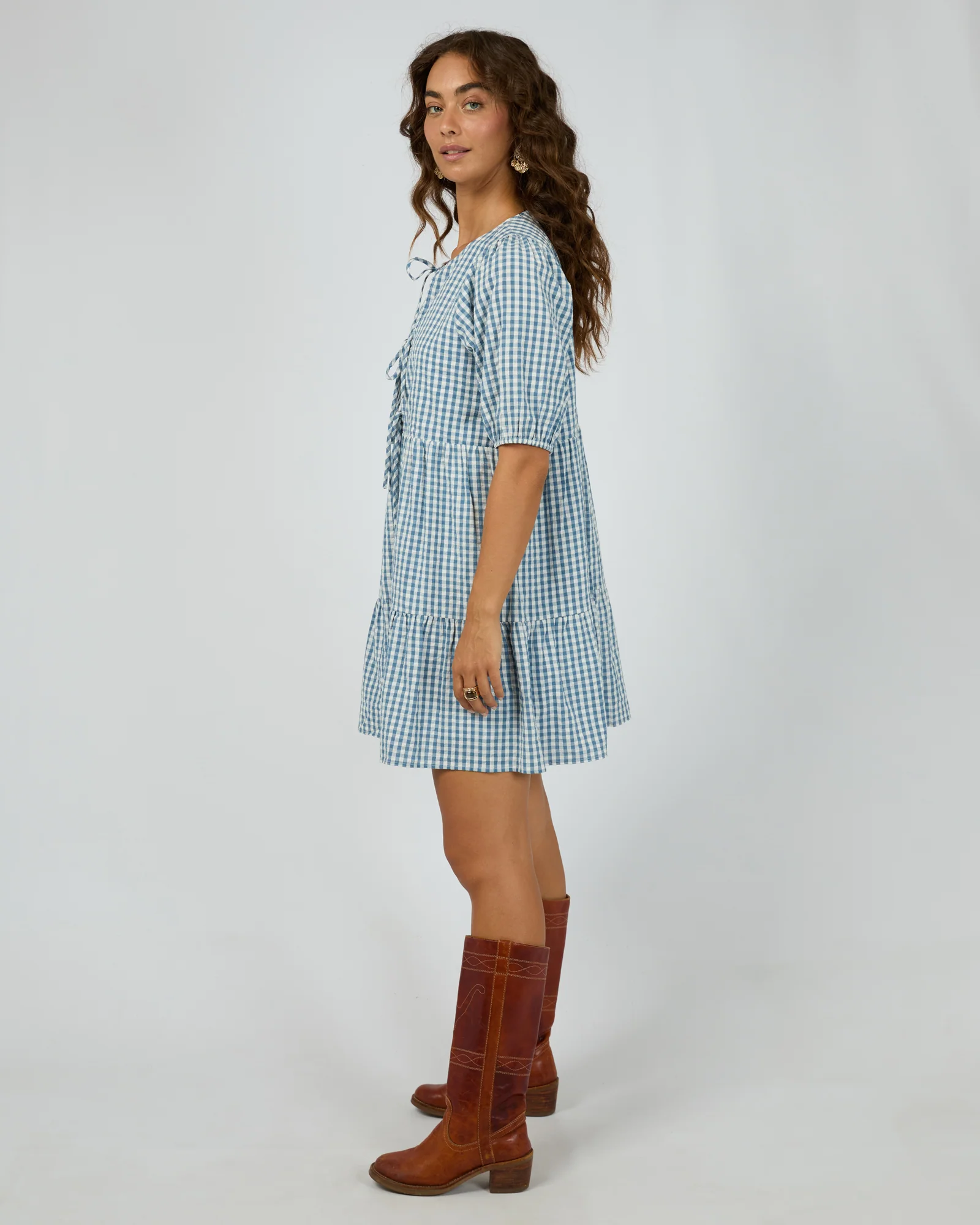 All About Eve Micky SS Mini Dress Check - Image 5