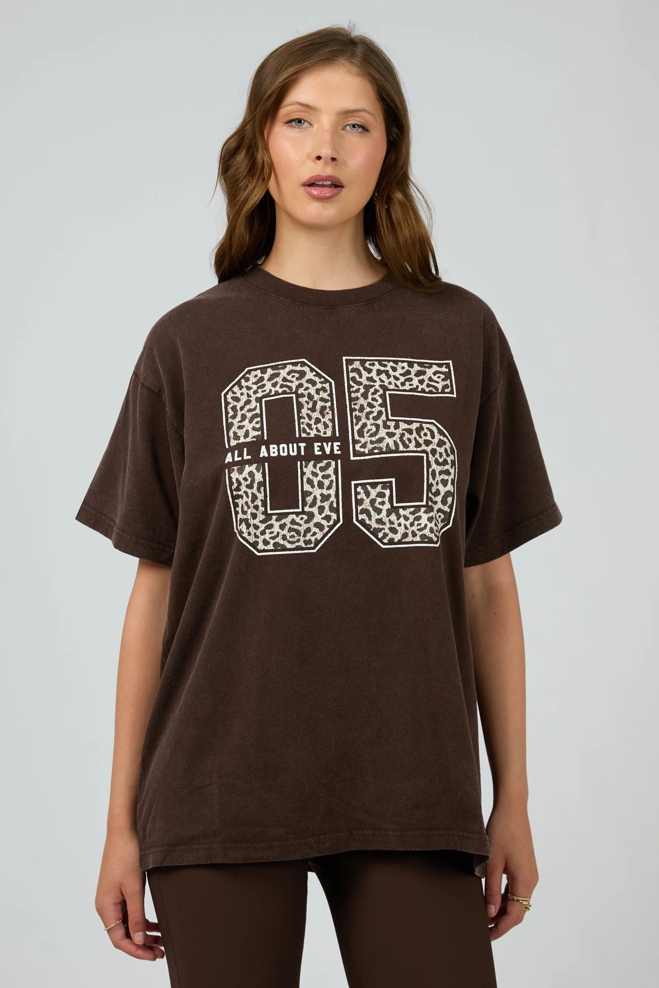 All About Eve Nico Relaxed Tee Brown