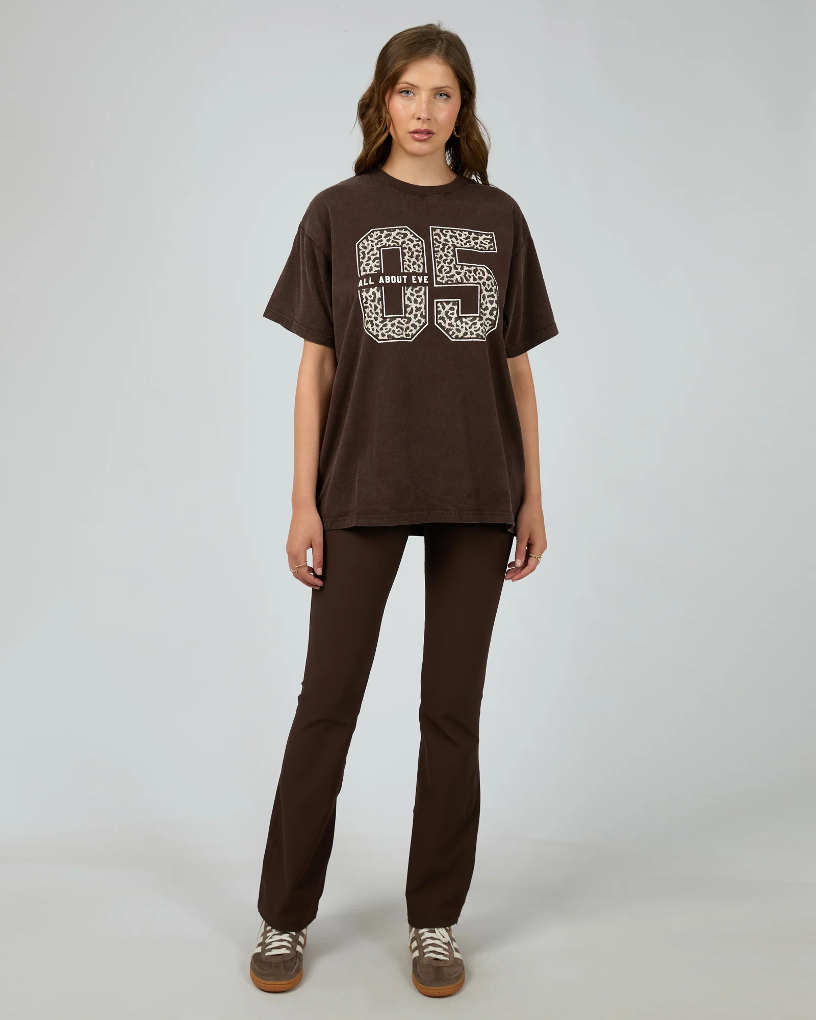 All About Eve Nico Relaxed Tee Brown - Image 4