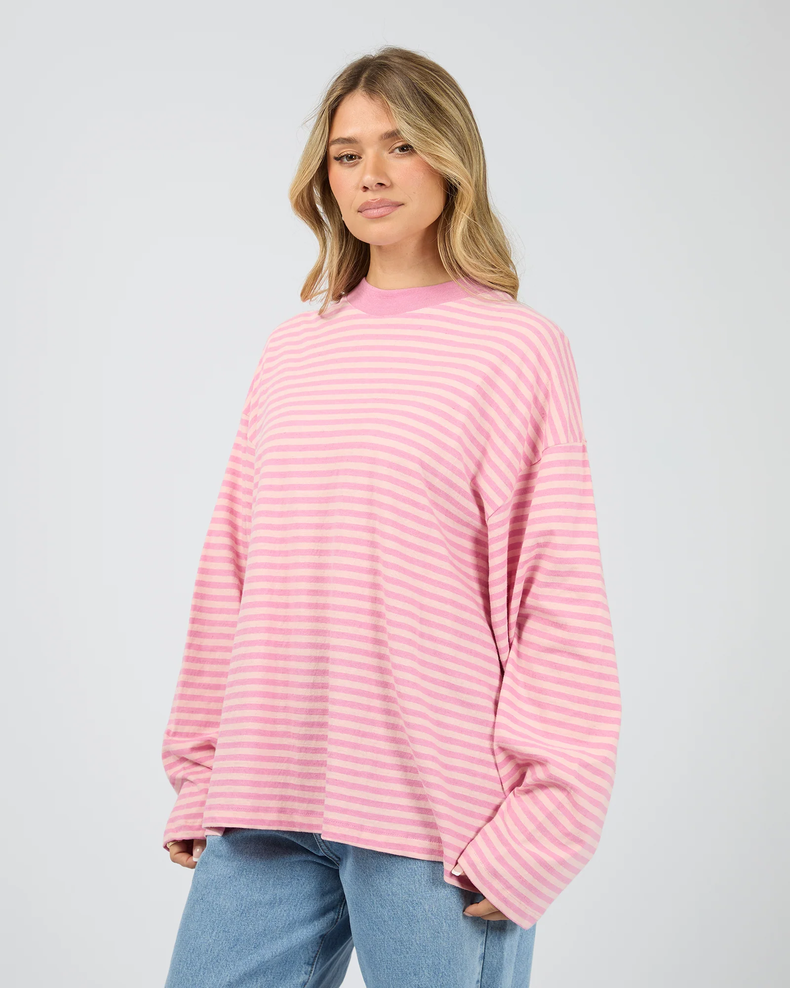 All About Eve Paloma LS Stripe Tee Pink - Image 2