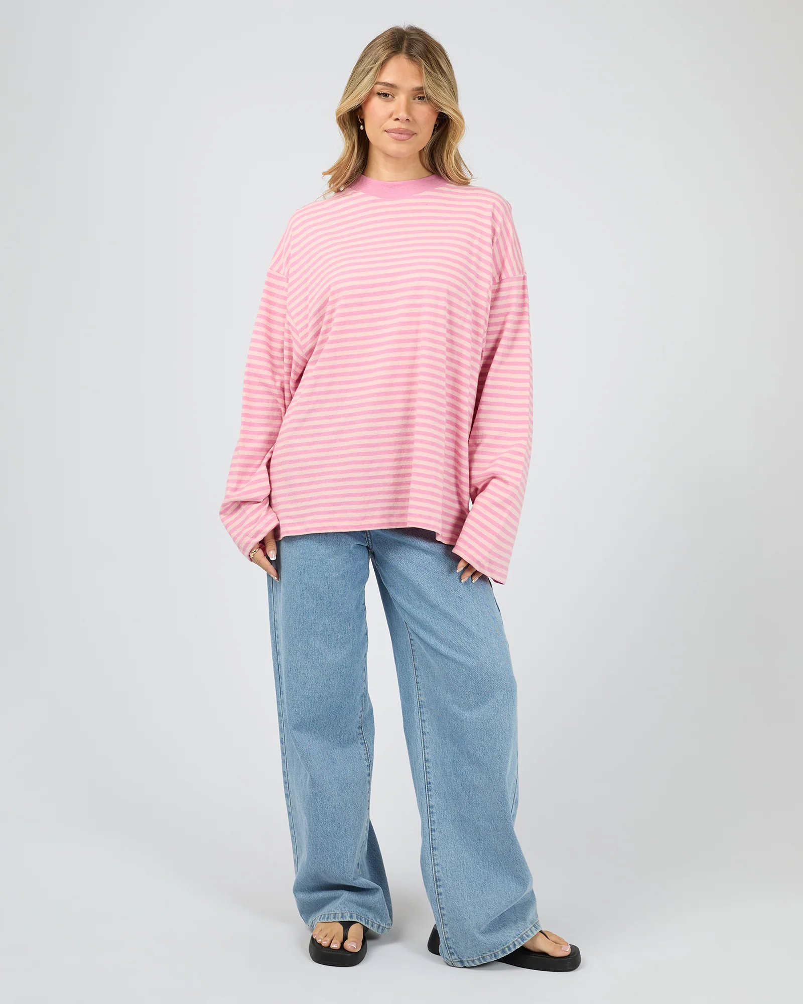 All About Eve Paloma LS Stripe Tee Pink - Image 4
