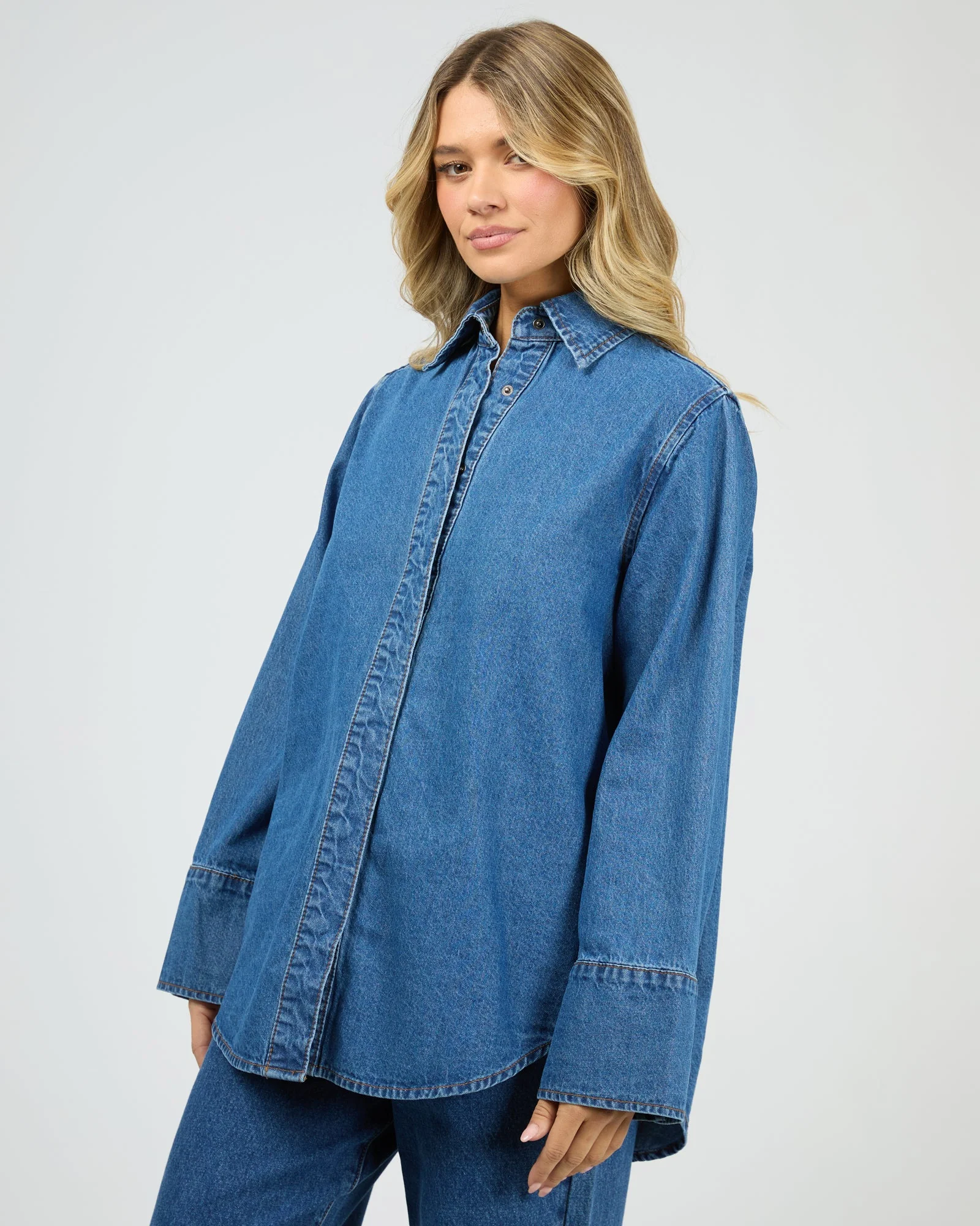 All About Eve Percy Shirt Denim - Image 2