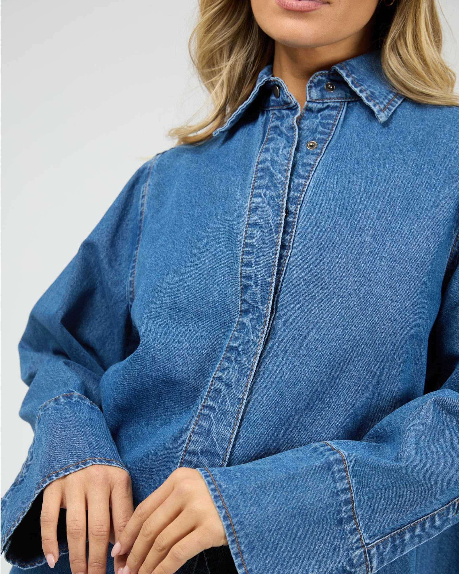 All About Eve Percy Shirt Denim - Image 3