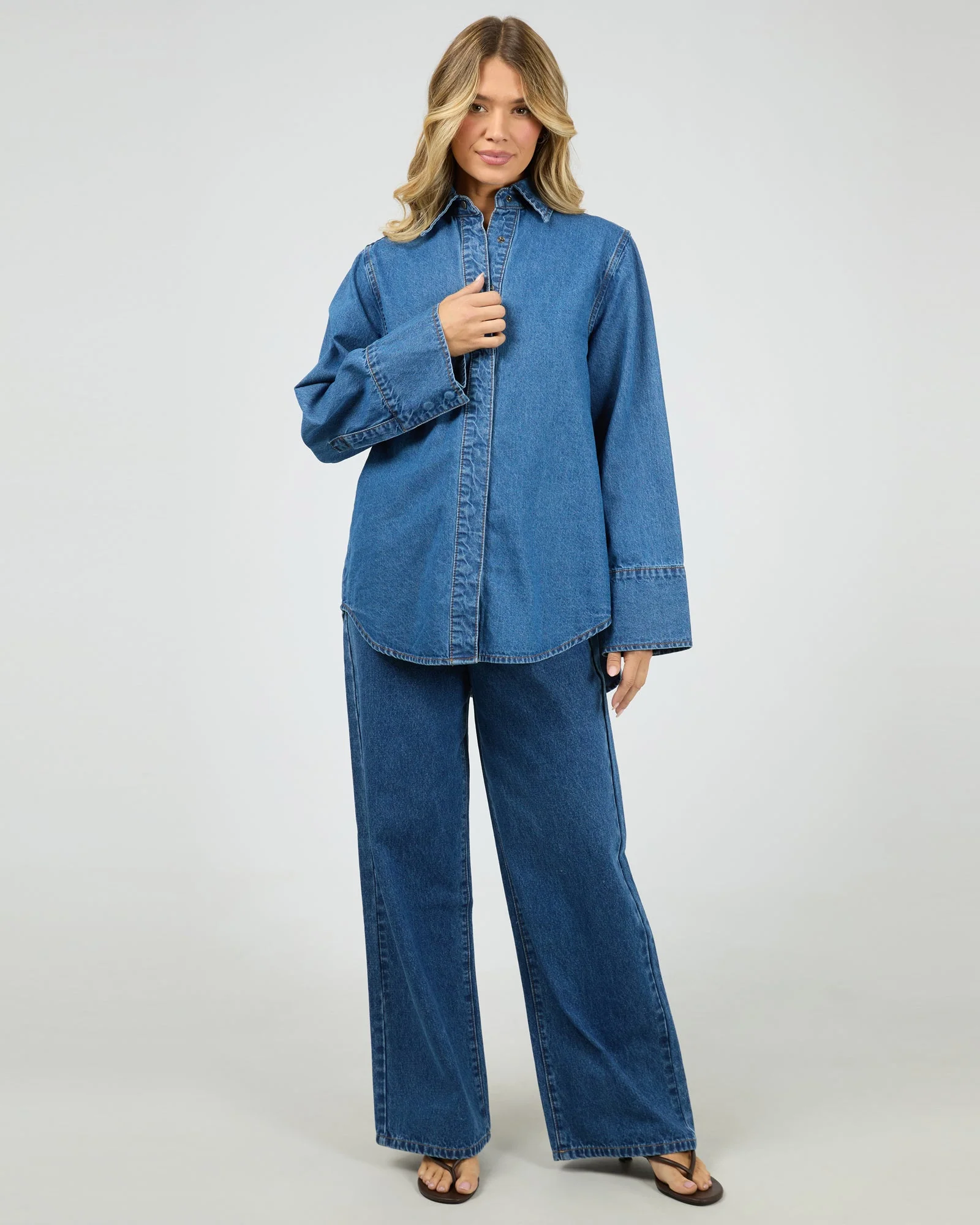 All About Eve Percy Shirt Denim - Image 4