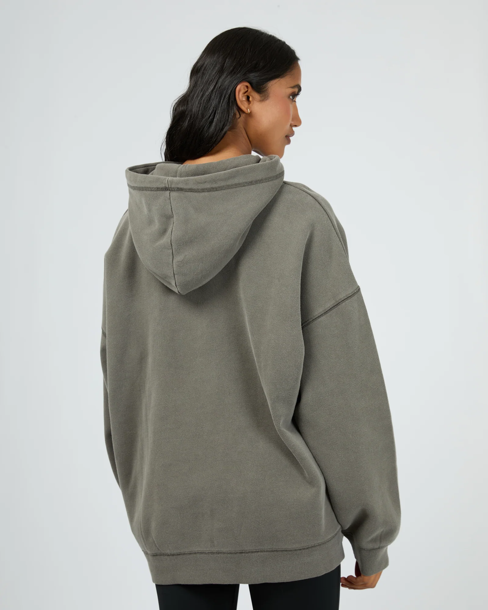 All About Eve Performance Oversized Hoodie Charcoal - Image 5