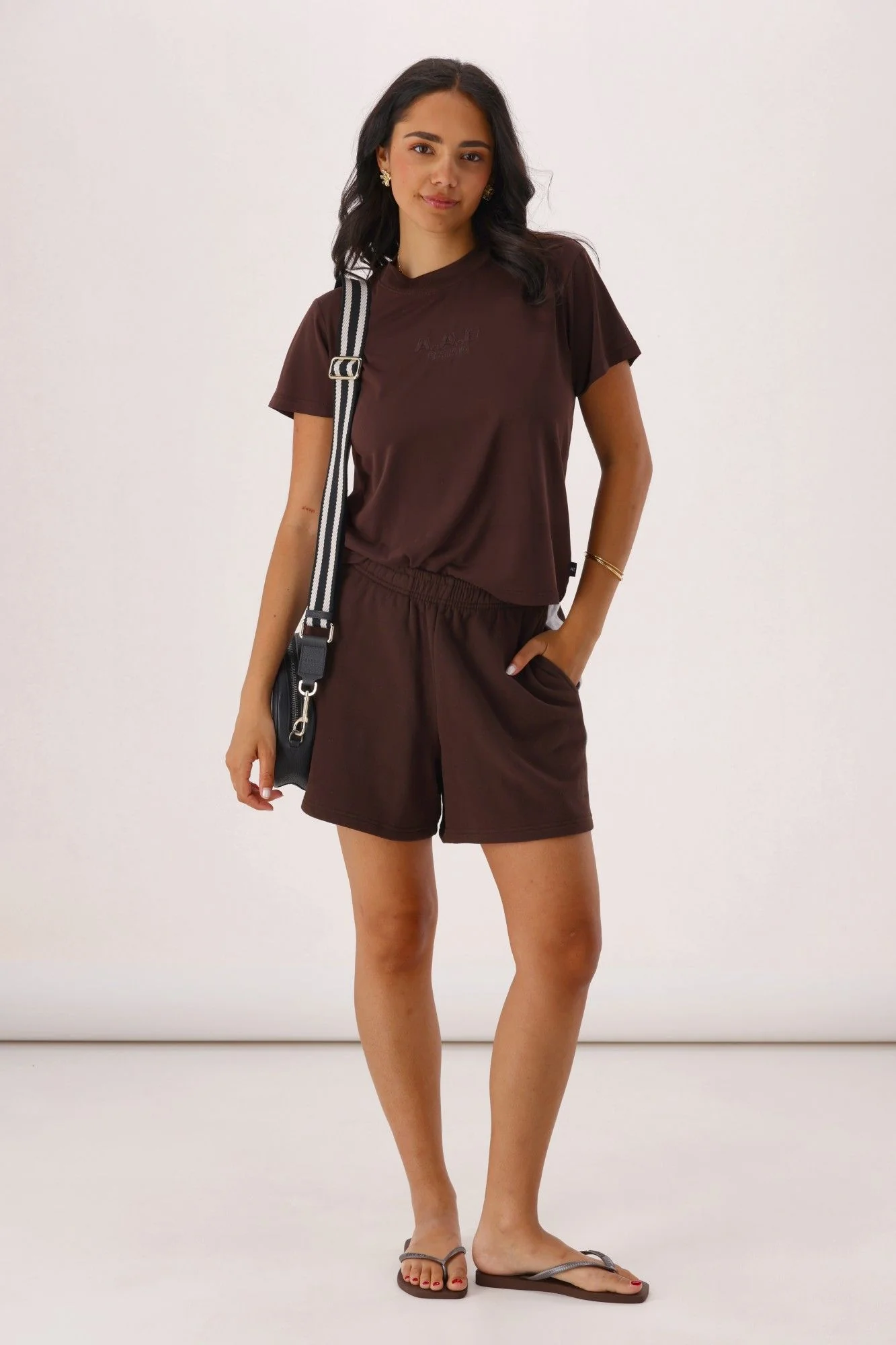 All About Eve Performance Panel Short Brown - Image 2
