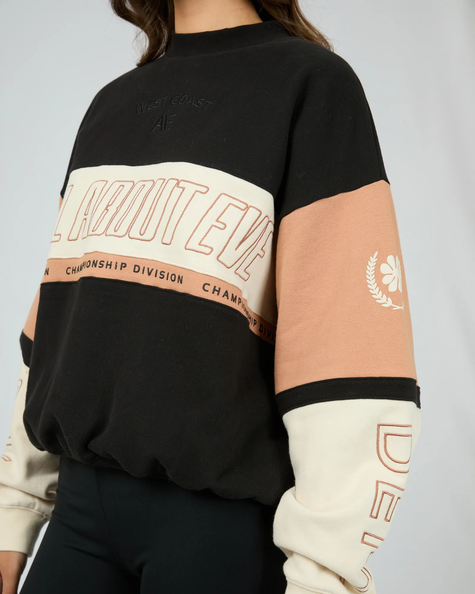 All About Eve Performance Slouch Panel Crew Black - Image 4