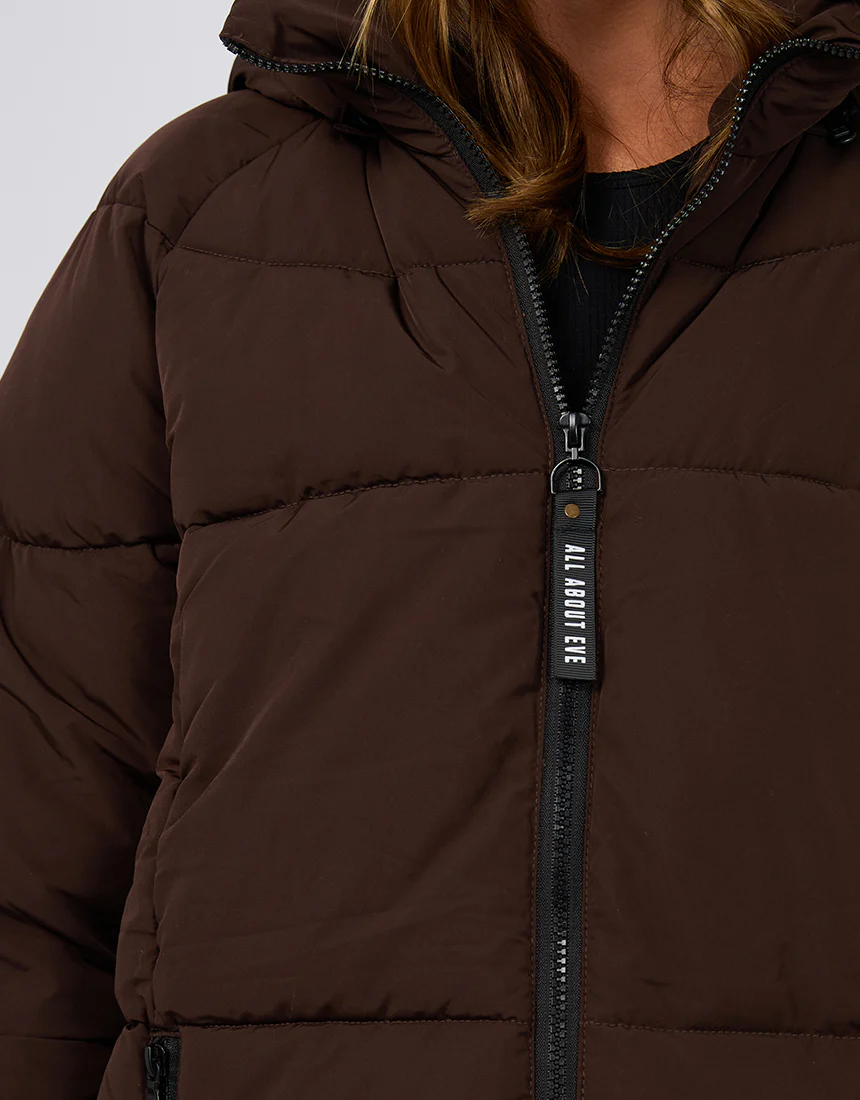 All About Eve Remi Luxe Midi Puffer Brown - Image 3
