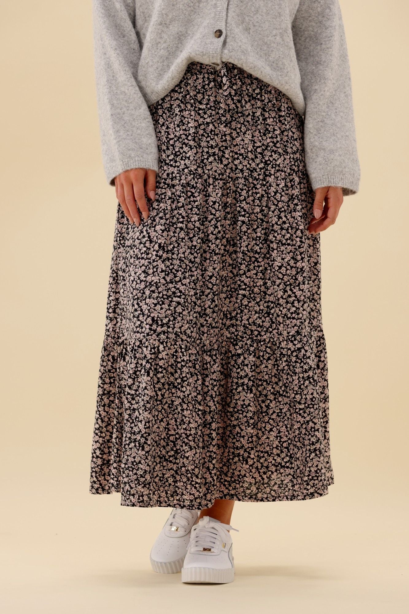 All About Eve Rhea Maxi Skirt Black