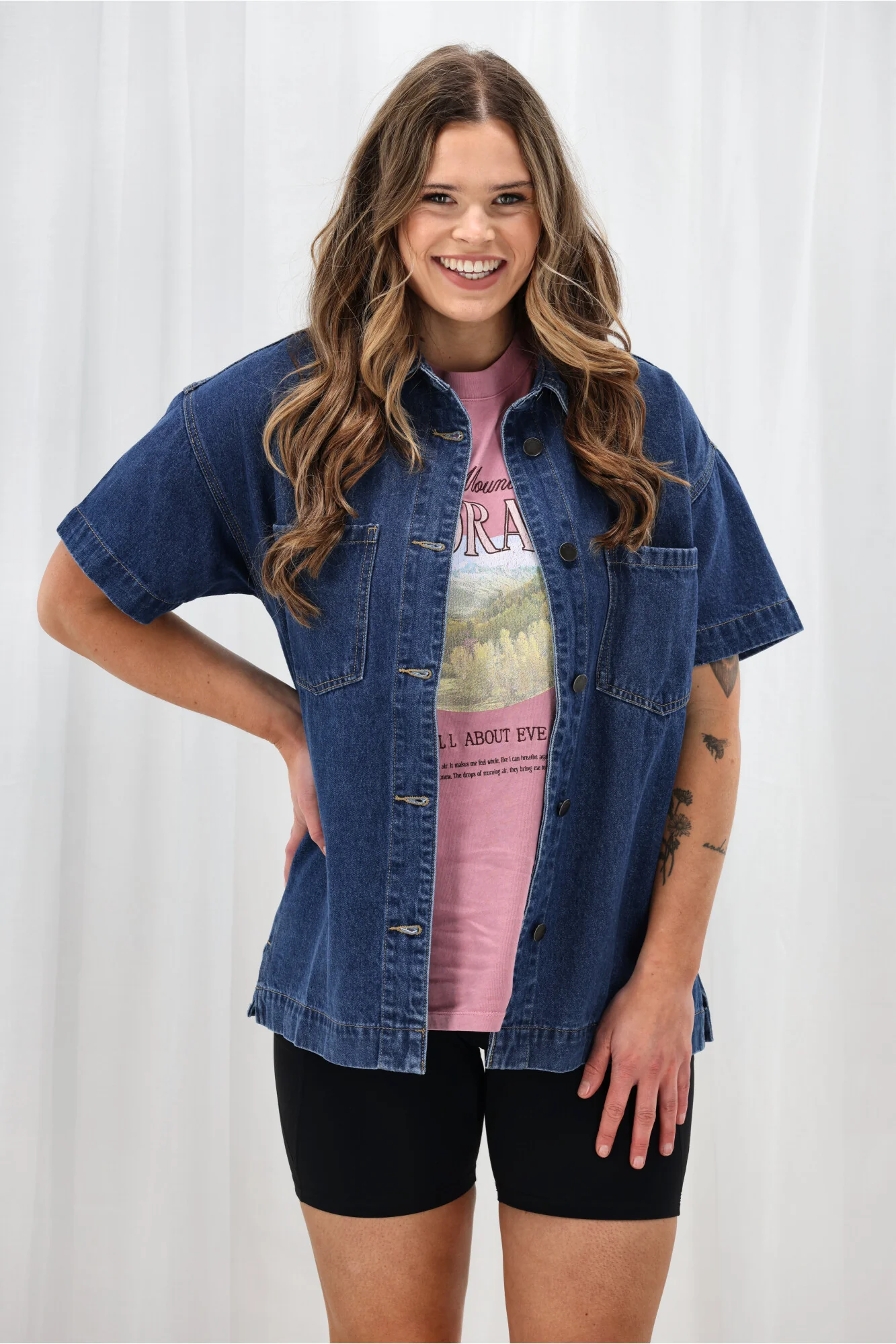 All About Eve Simi Denim Shirt Heritage Blue - Image 4