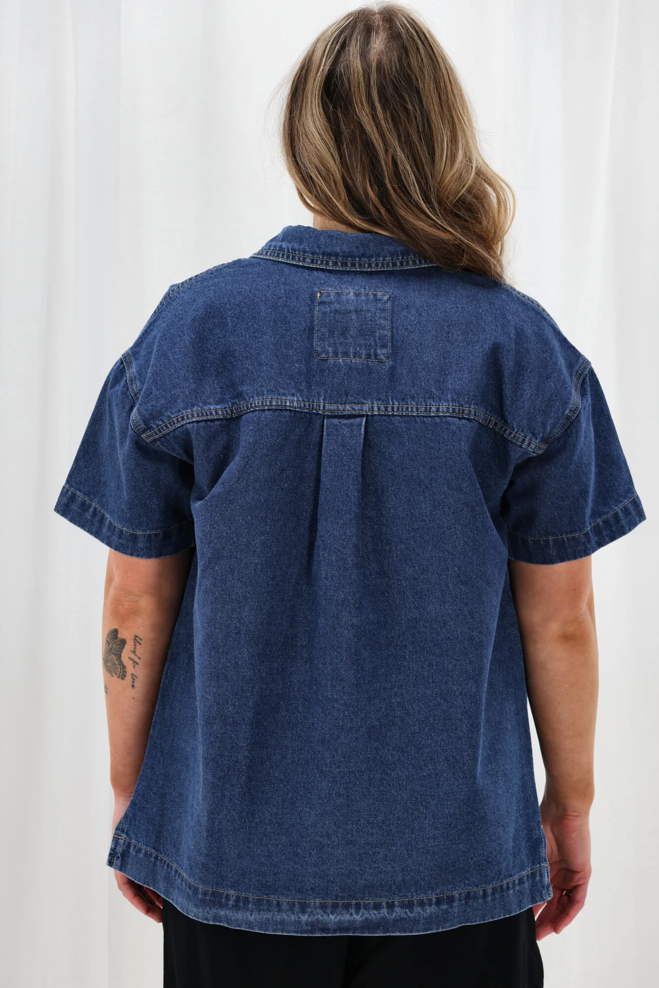 All About Eve Simi Denim Shirt Heritage Blue - Image 6
