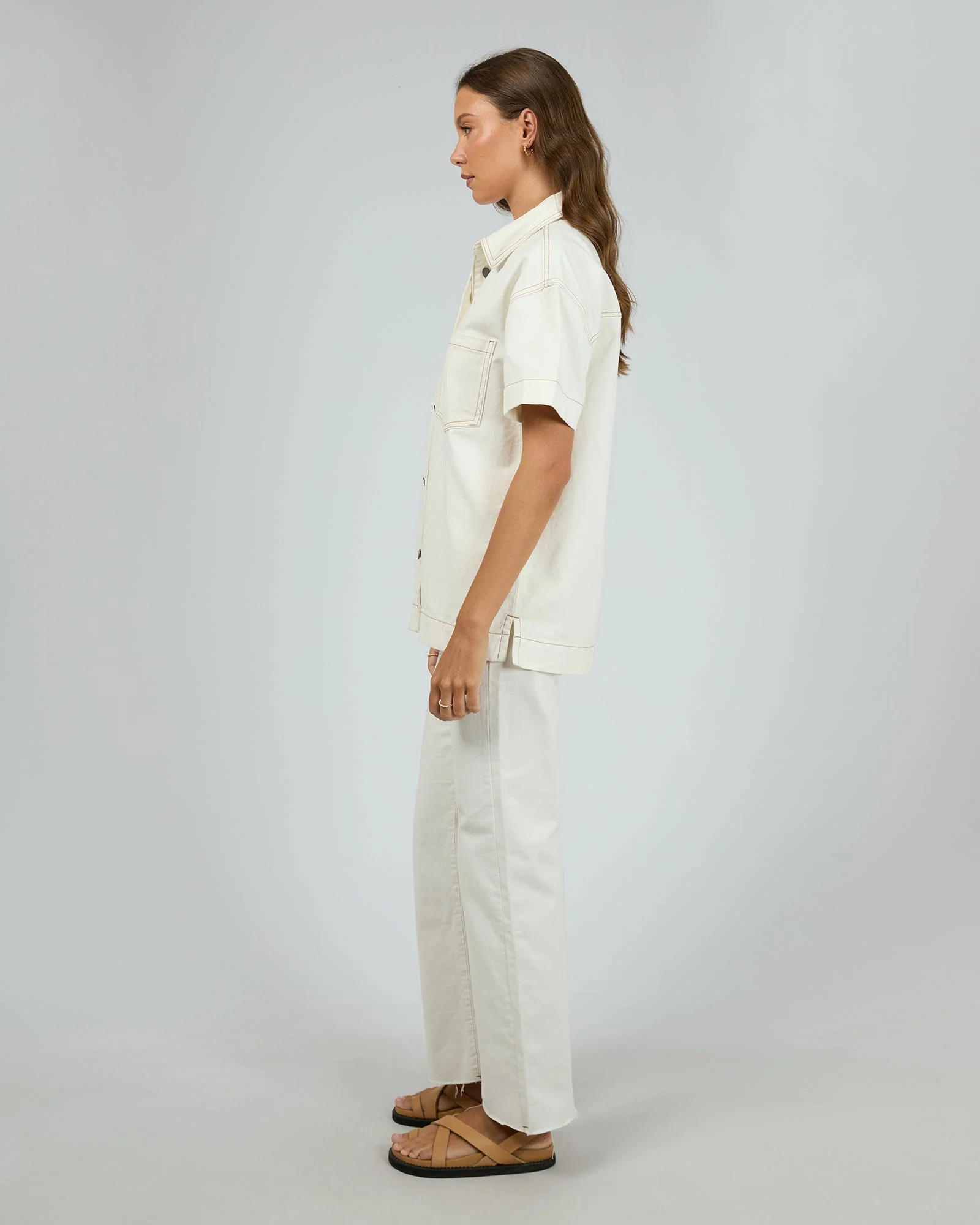 All about Eve Simi Denim Shirt Vintage White - Image 5