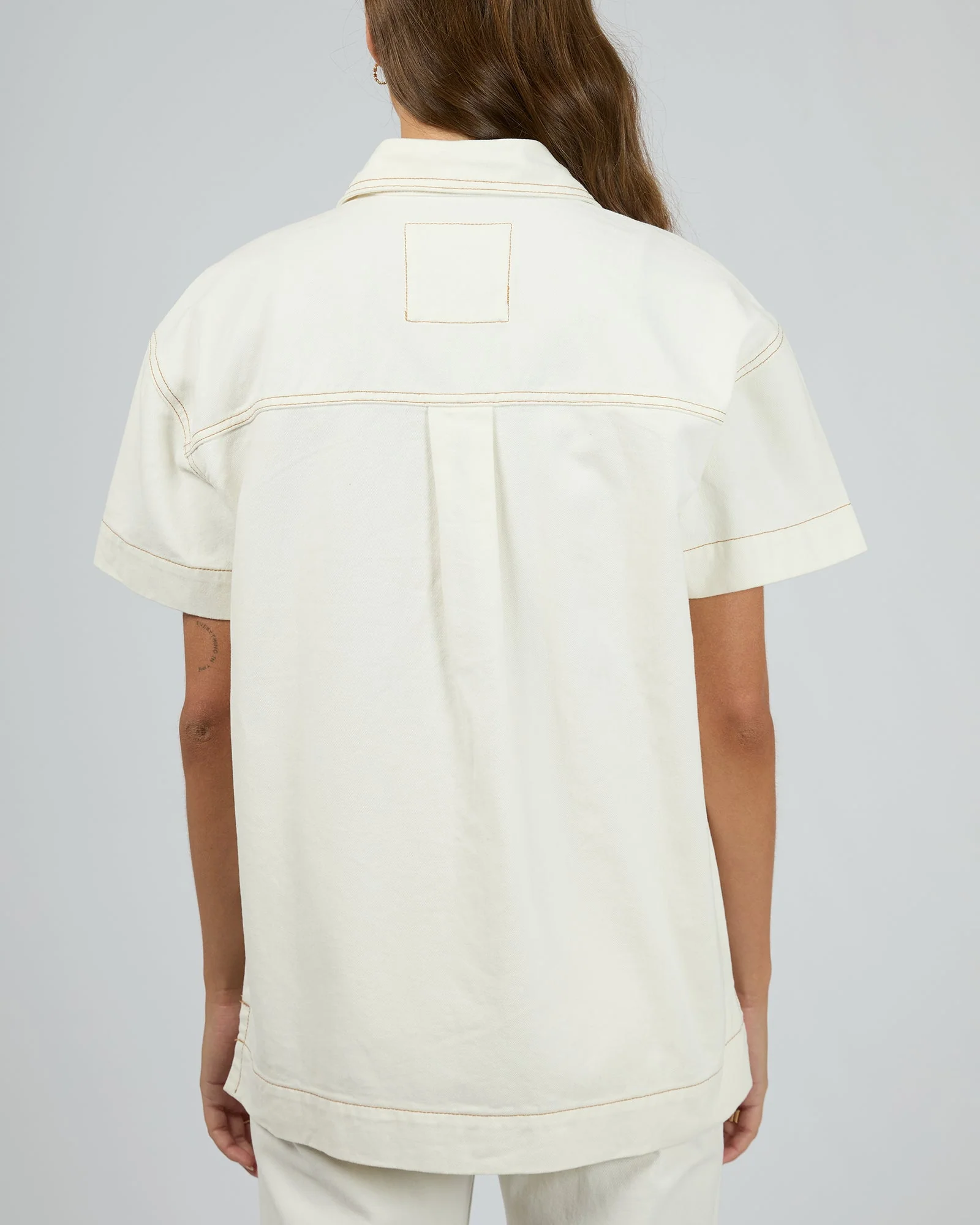 All about Eve Simi Denim Shirt Vintage White - Image 6