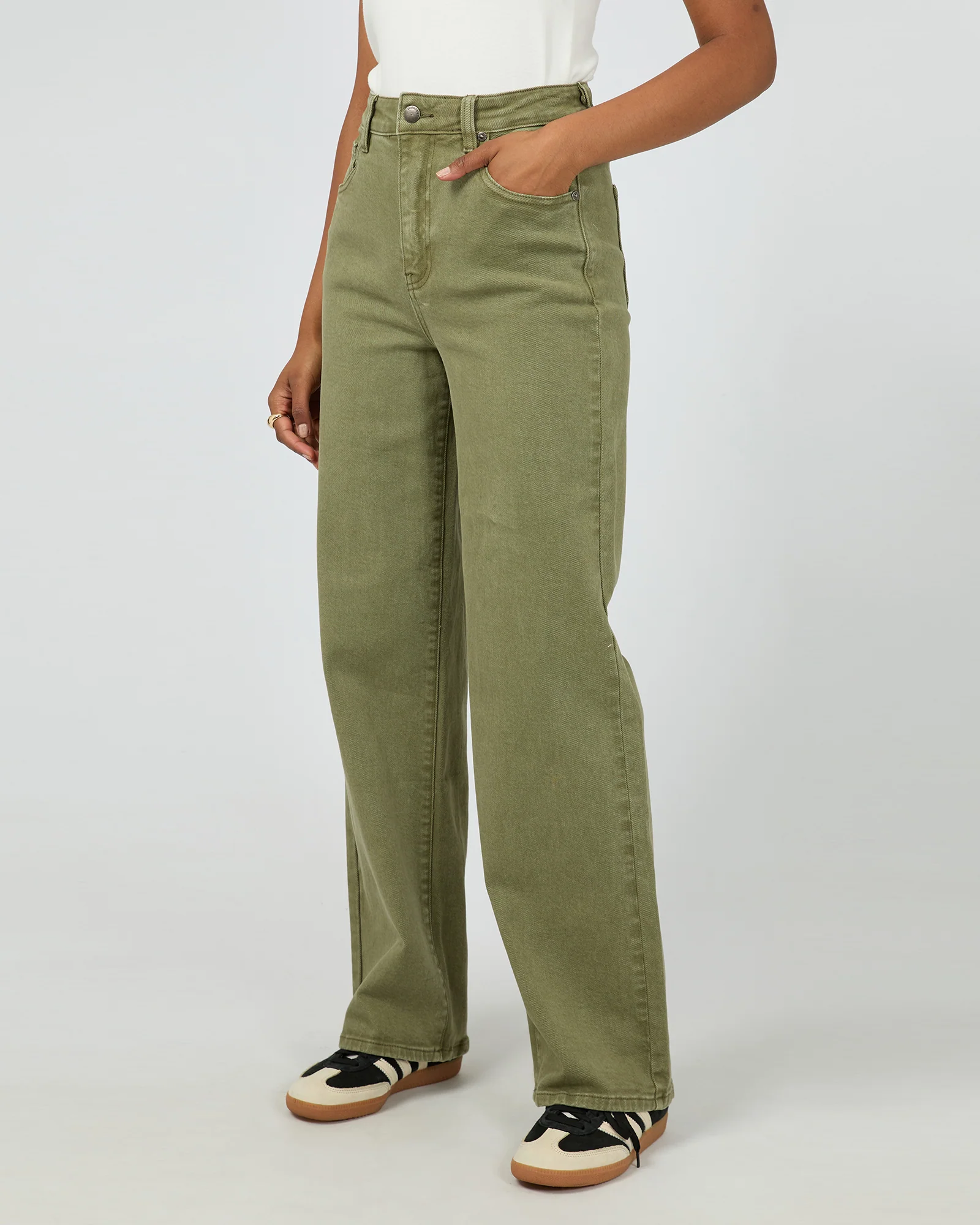 All About Eve Skye Comfort Jean Khaki - Image 5