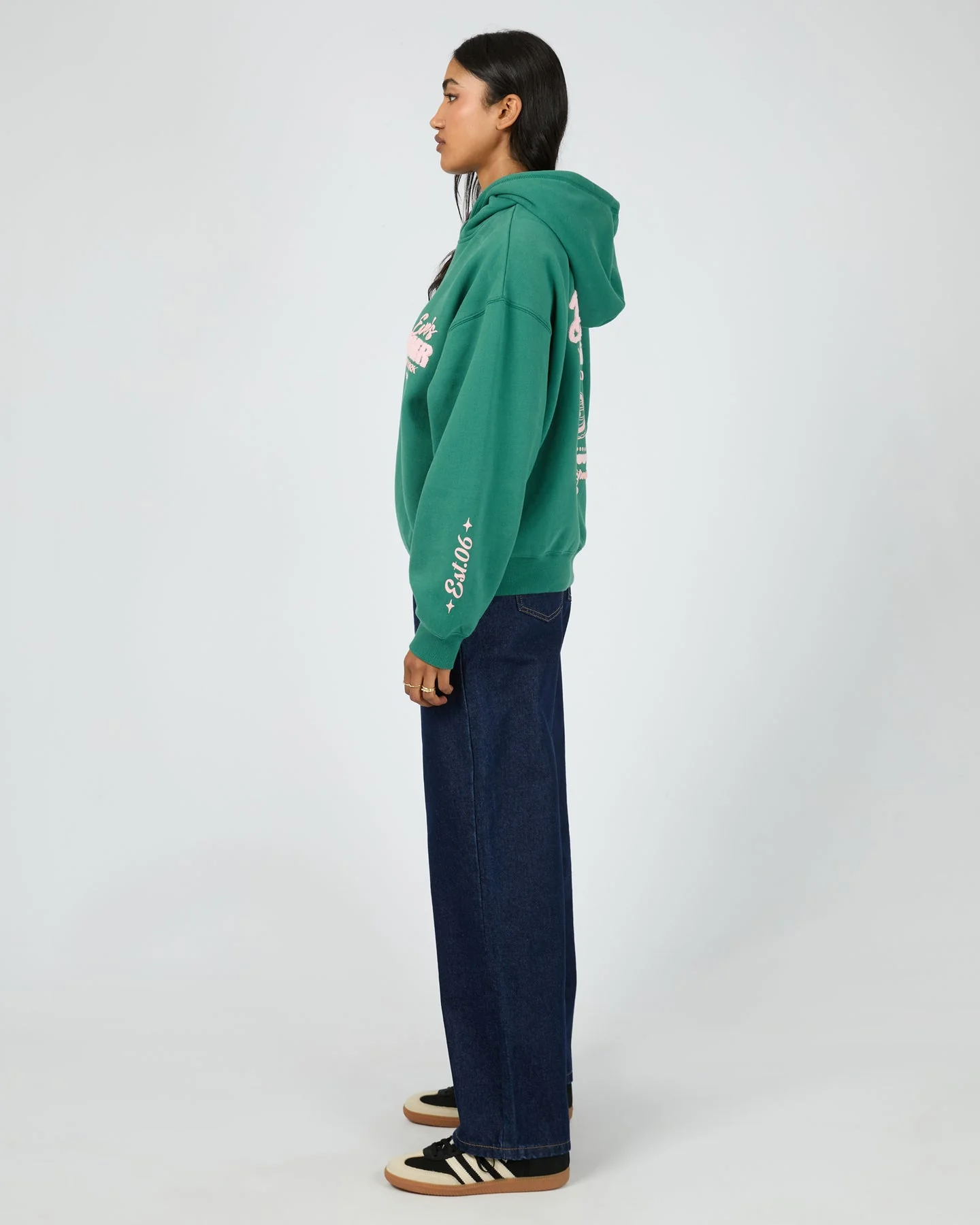 All About Eve South St Diner Box Hoodie Green - Image 6