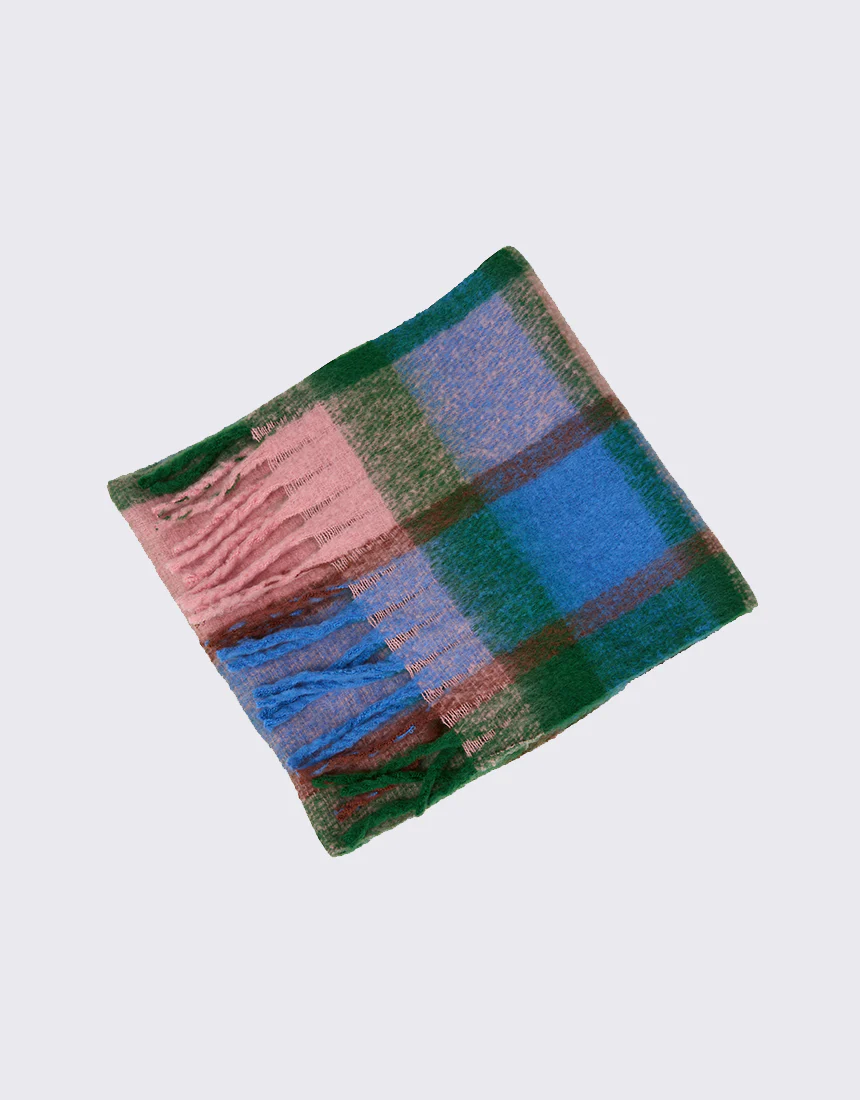 All About Eve Theo Check Scarf Check