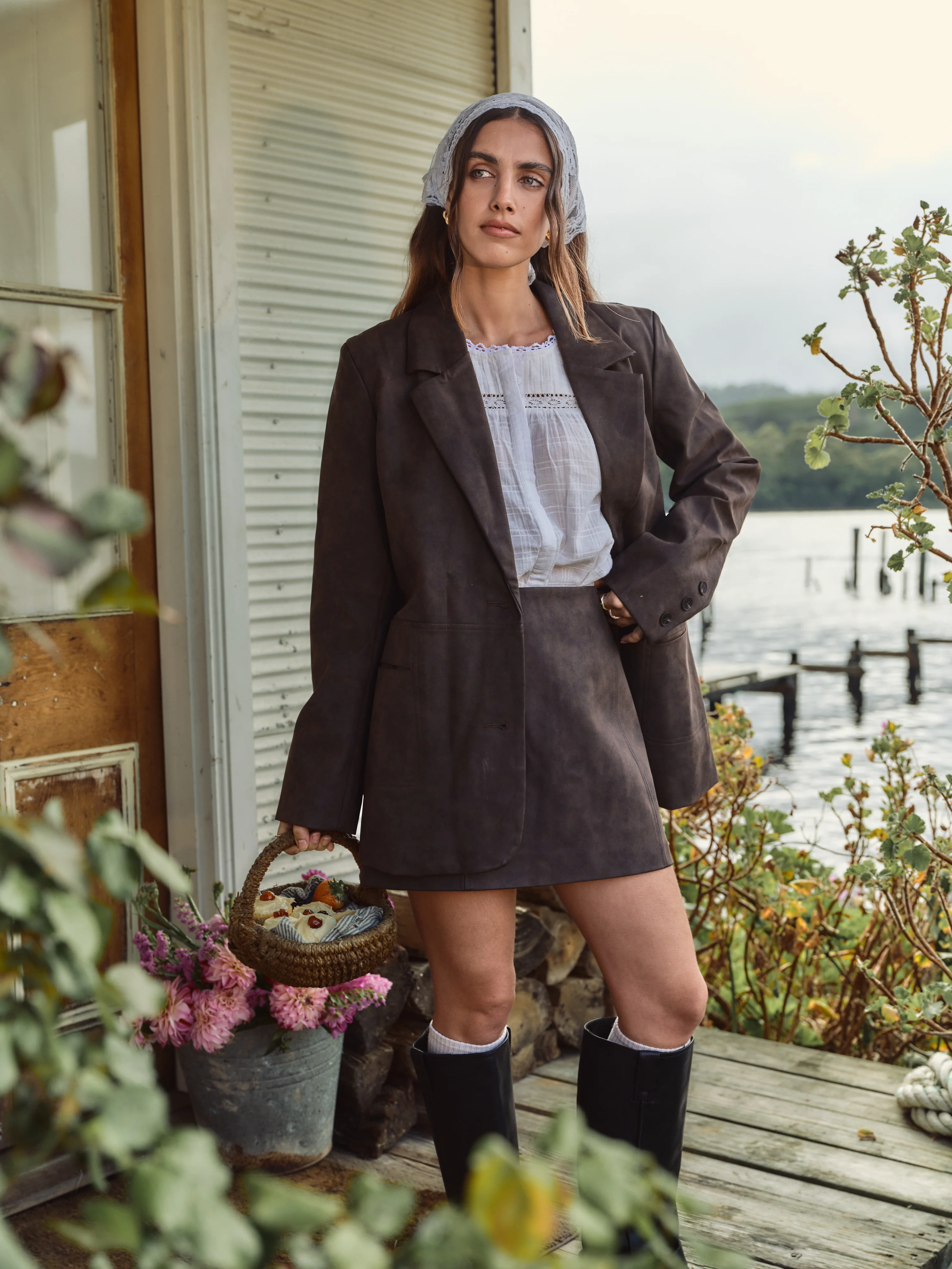 All About Eve Vanner Blazer Coffee