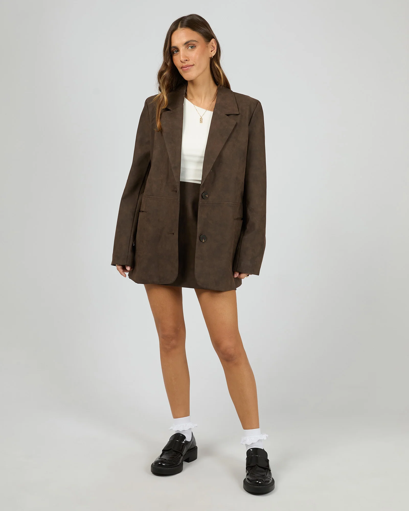 All About Eve Vanner Blazer Coffee - Image 6