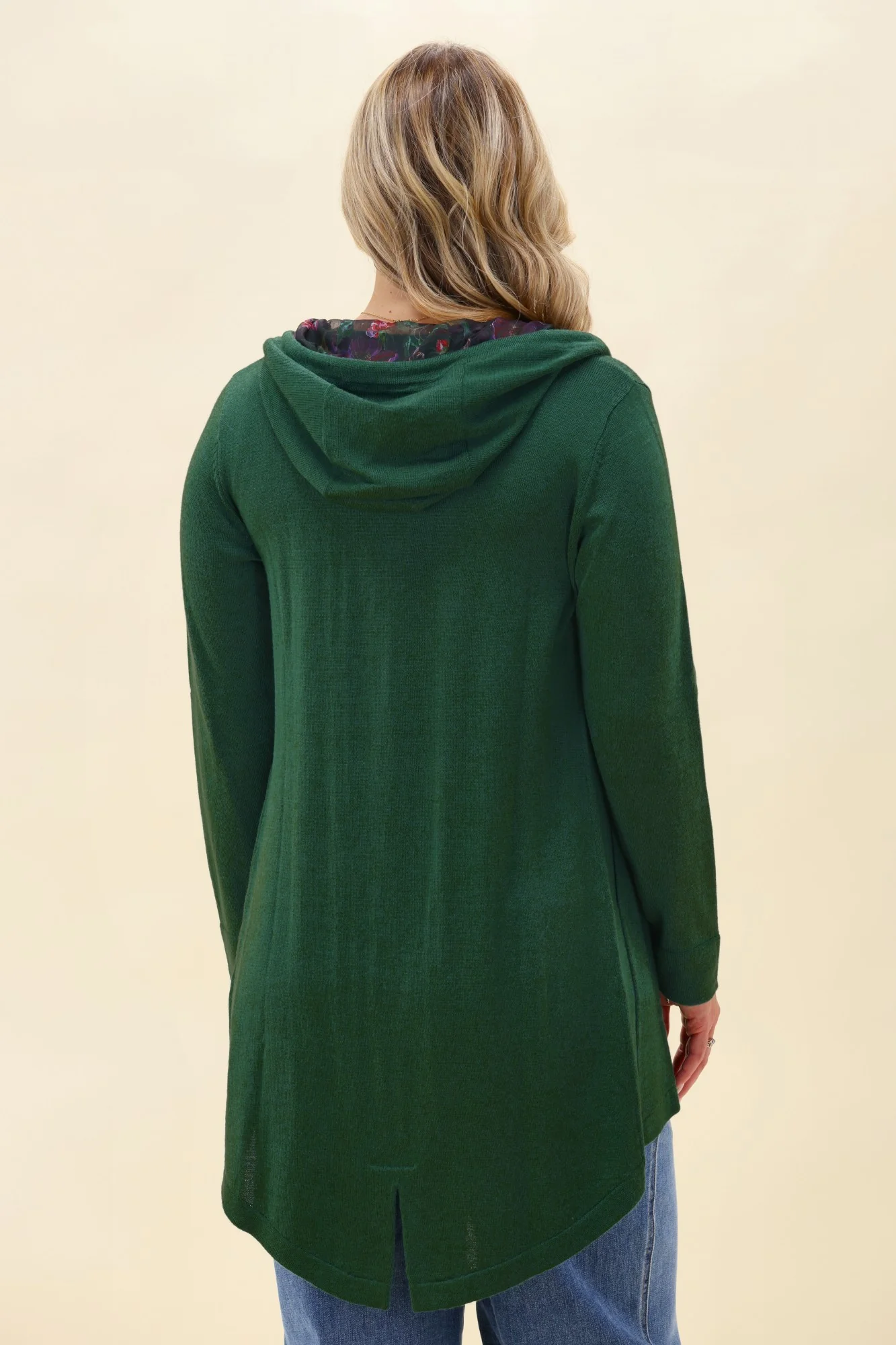 Alpine by Shine On Big Dreams Cardigan Forest With Floral Hood - Image 6