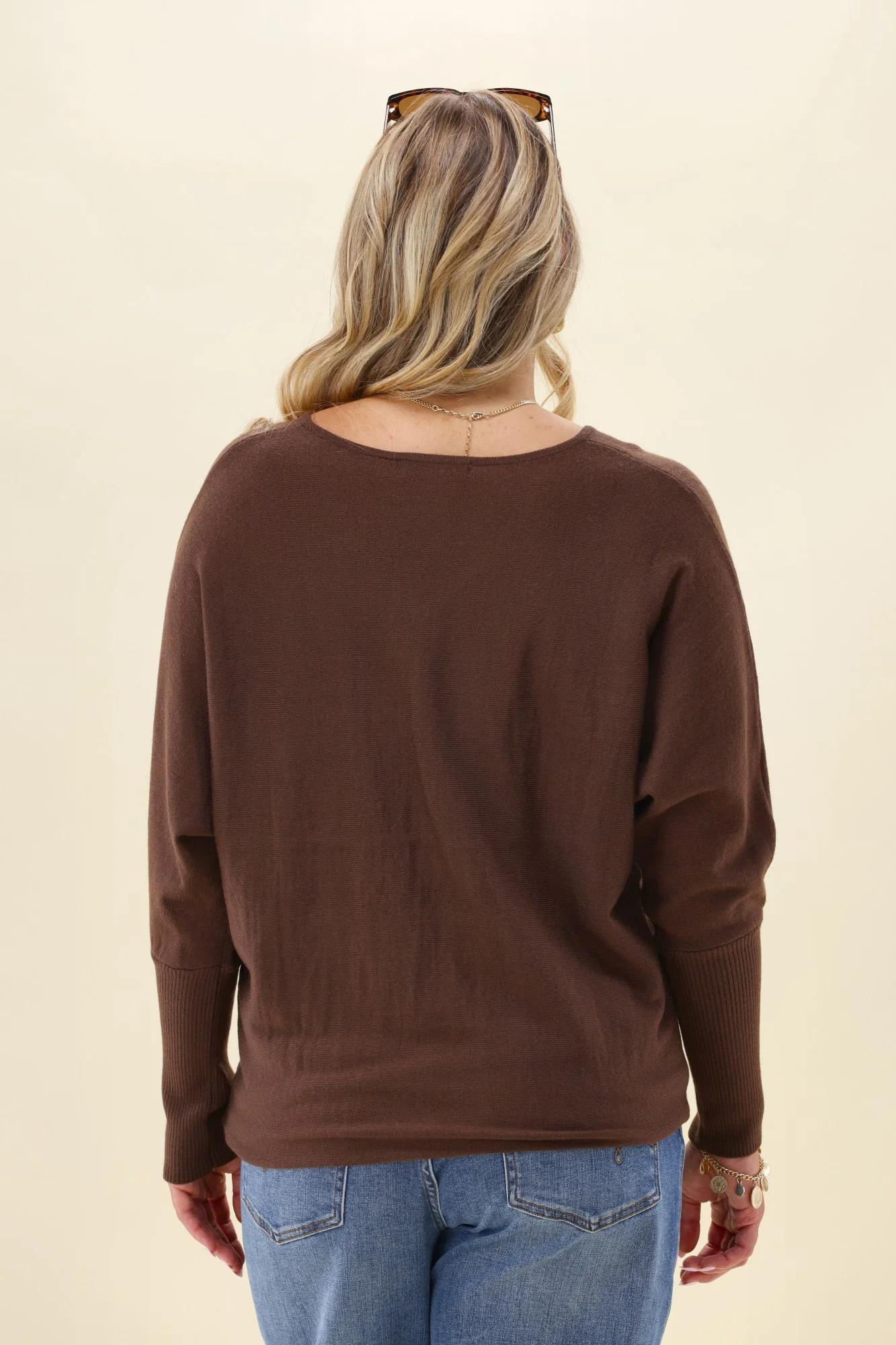 Alpine by Shine On Gigi Merino Batwing Top Chocolate - Image 6