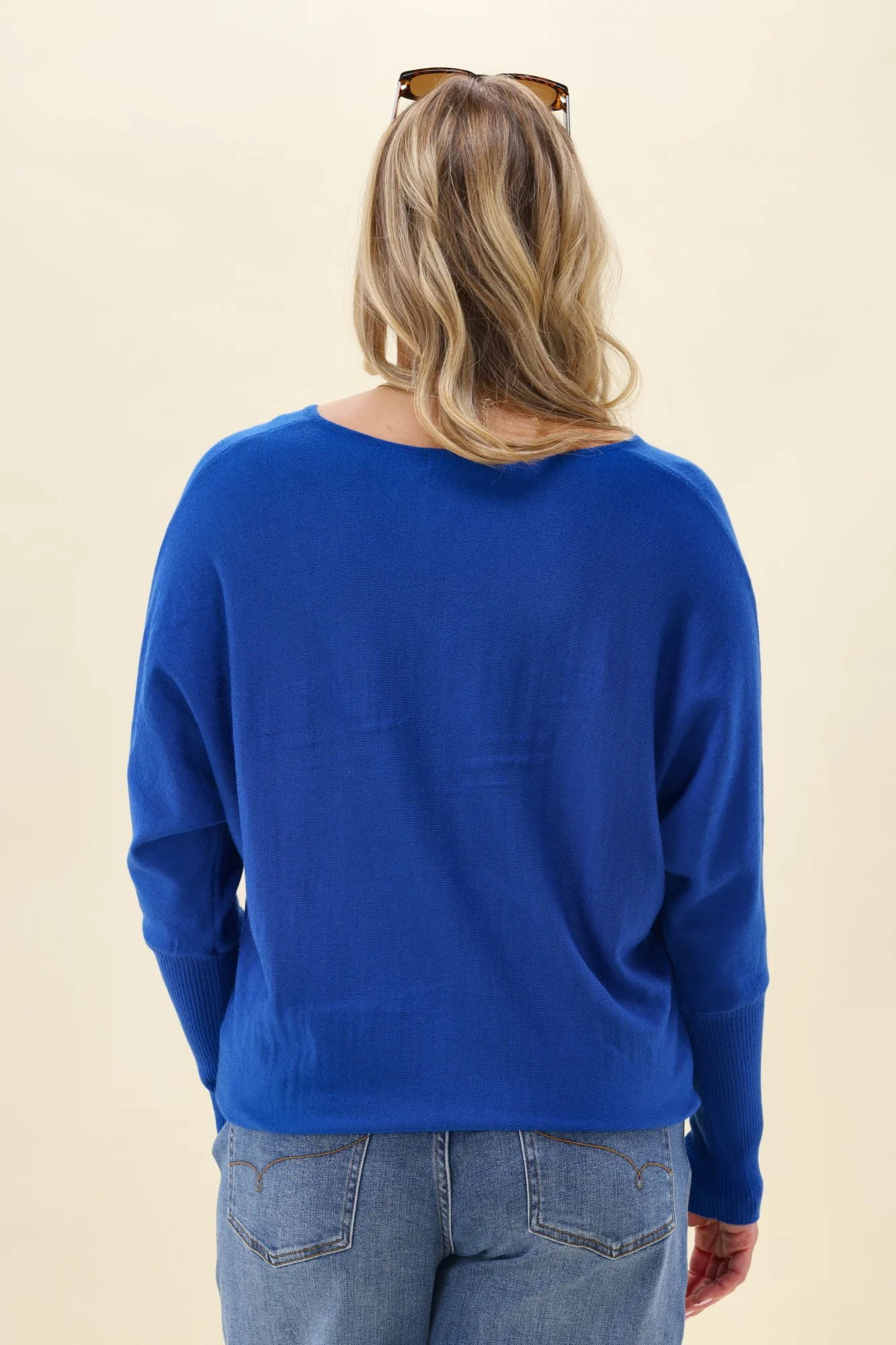 Alpine by Shine On Gigi Merino Batwing Top Cobalt - Image 6
