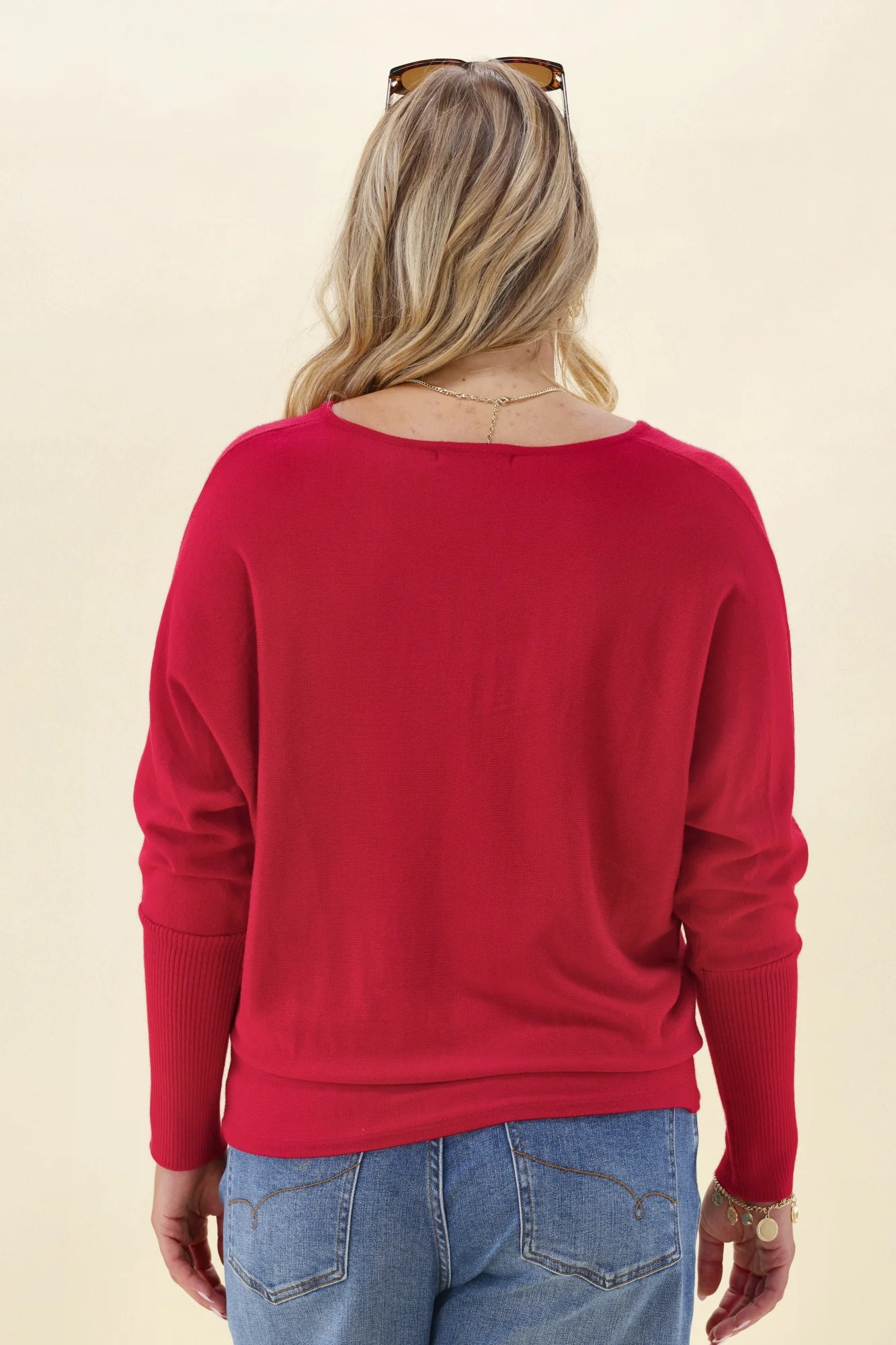 Alpine by Shine On Gigi Merino Batwing Top Raspberry - Image 8