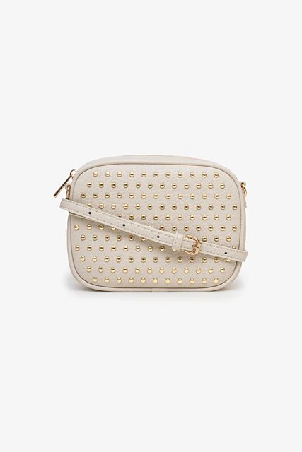 Antler Aggie Bag Oat And Gold Stud