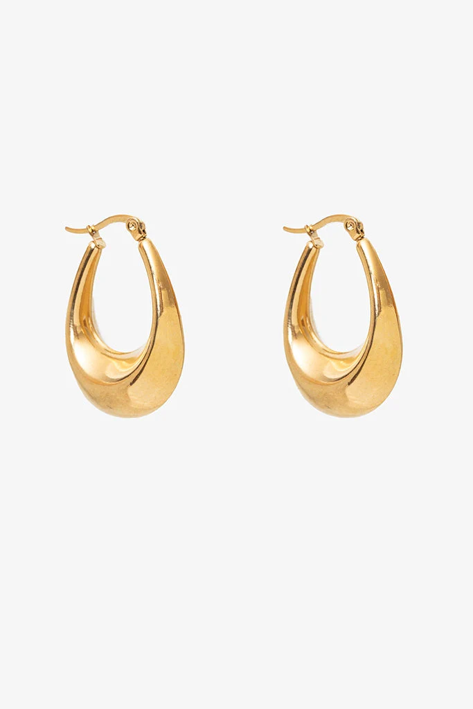 Antler Demi Hoop Gold