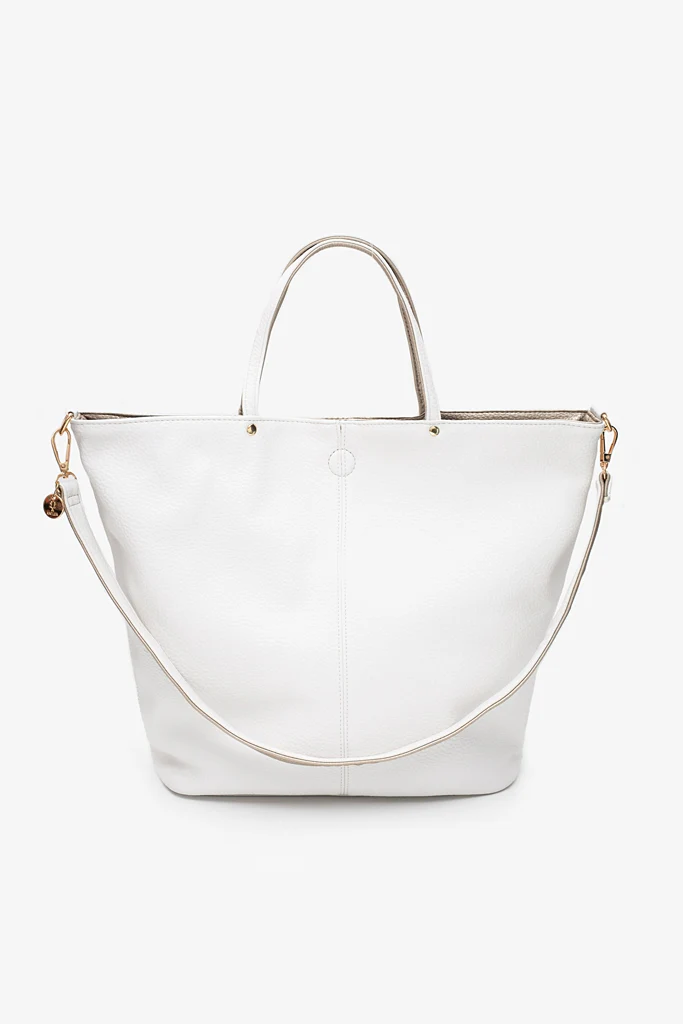 Antler Hartley Reversible Tote Bone And Gold