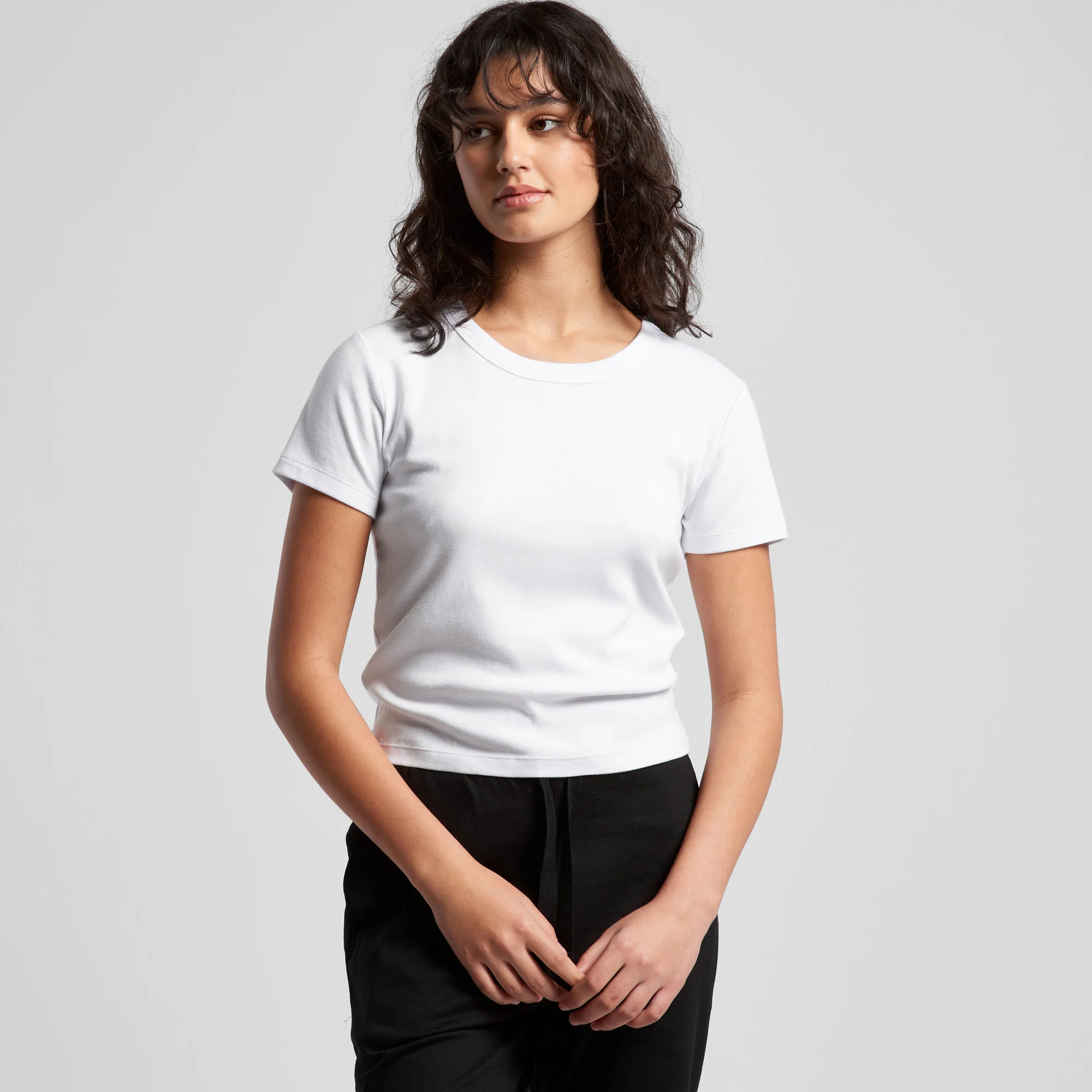 AS Colour Organic Rib Baby Tee White - Image 2