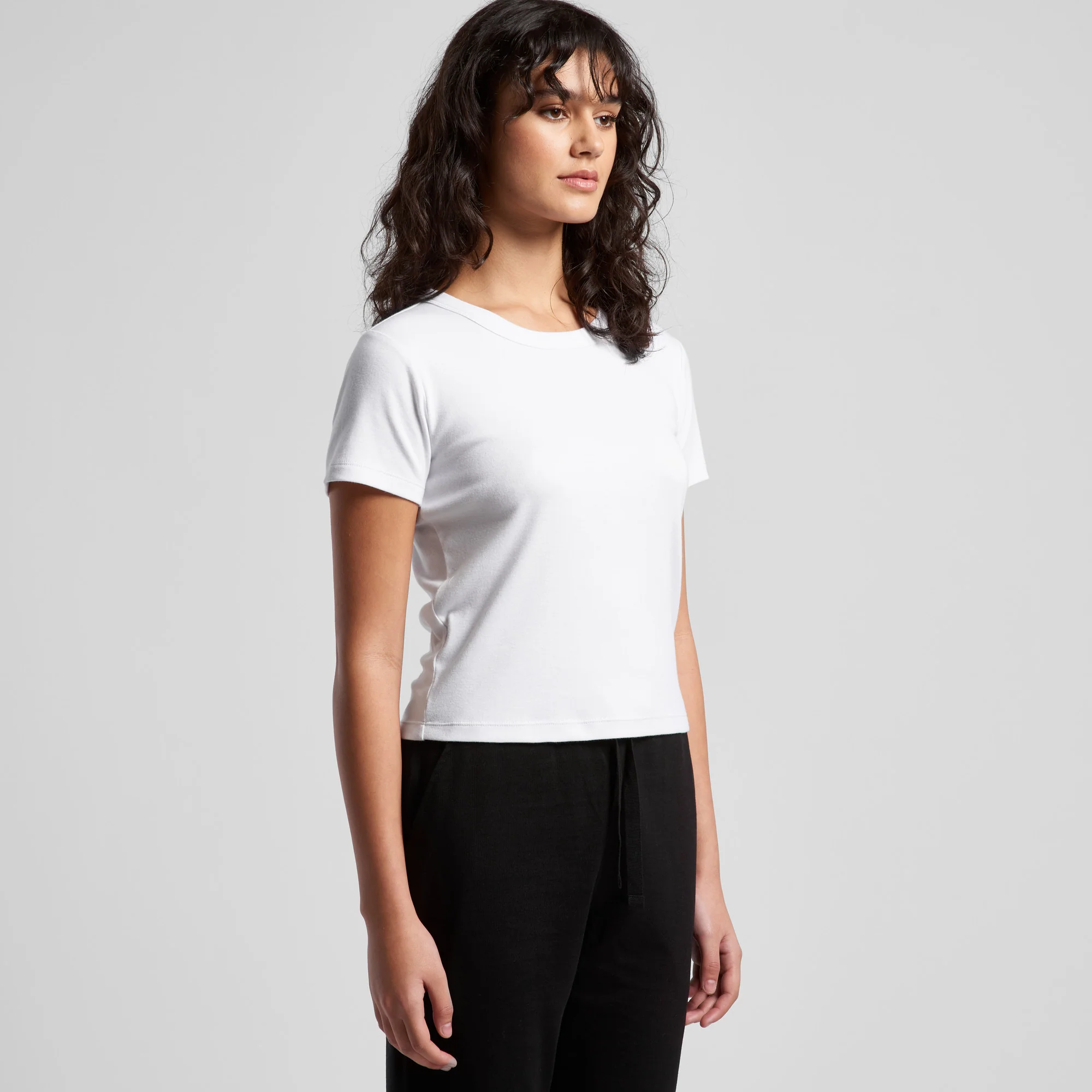 AS Colour Organic Rib Baby Tee White - Image 4