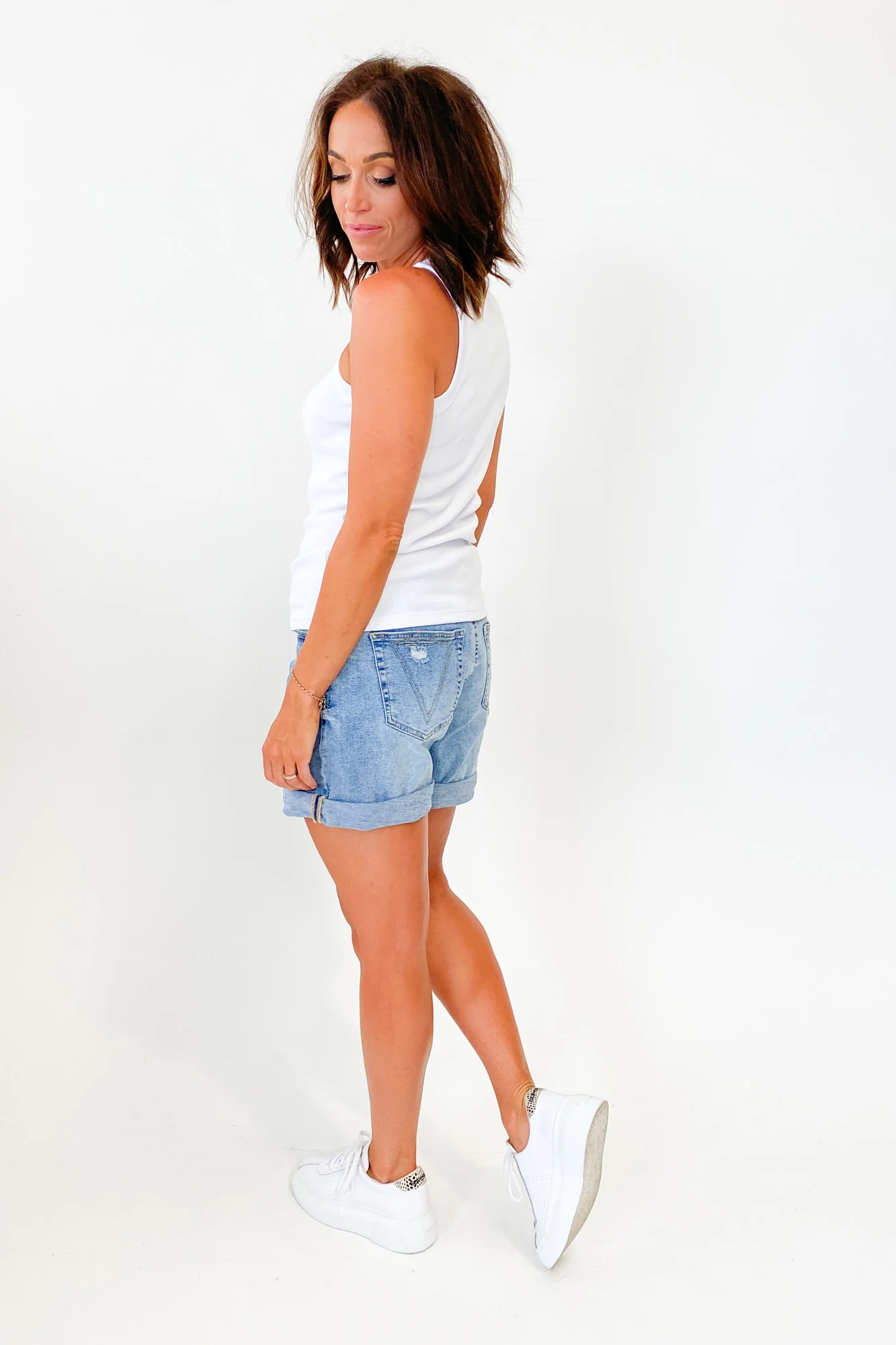 AS Colour Organic Rib Tank White - Image 4