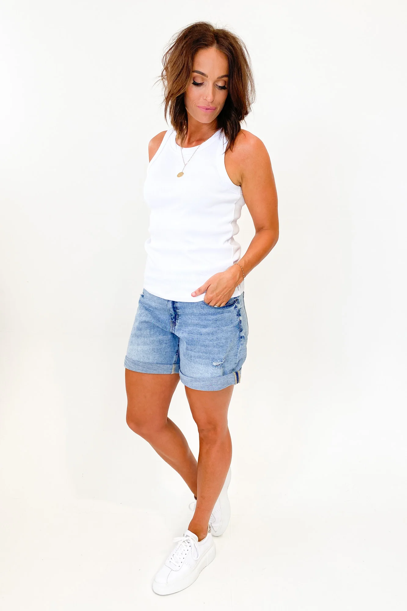 AS Colour Organic Rib Tank White - Image 7