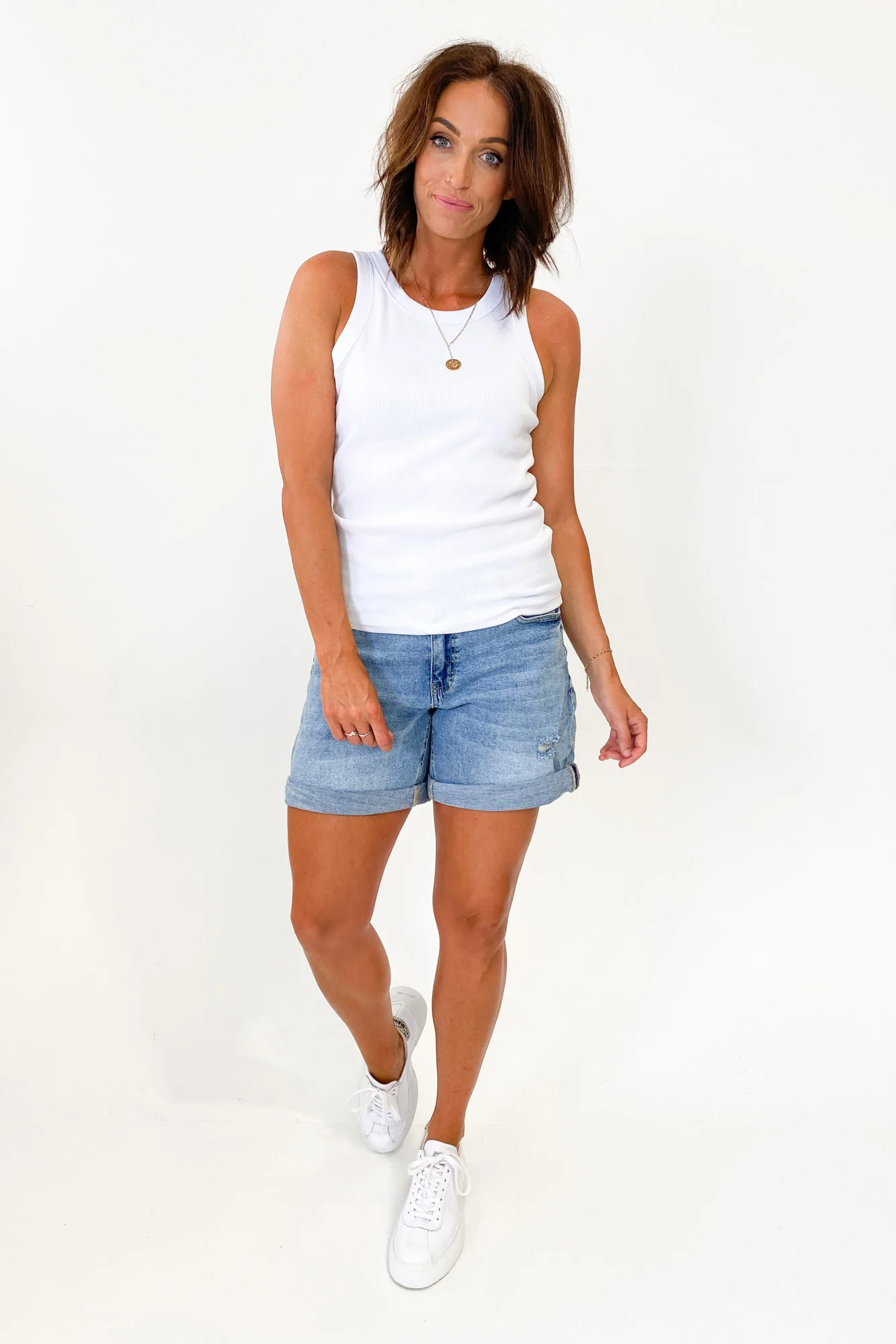 AS Colour Organic Rib Tank White - Image 8
