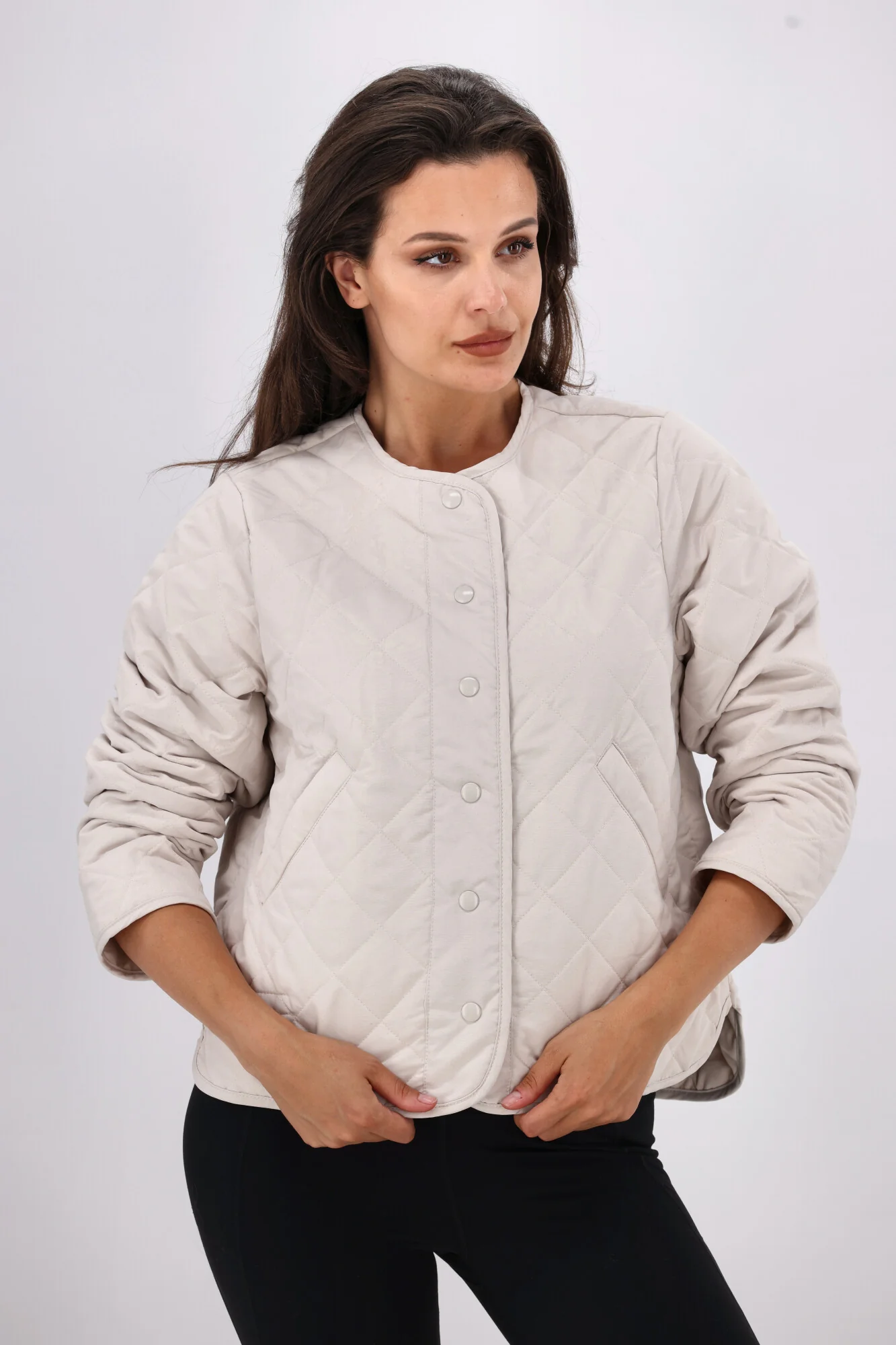 AS Colour Wo's Quilted Jacket Bone - Image 2