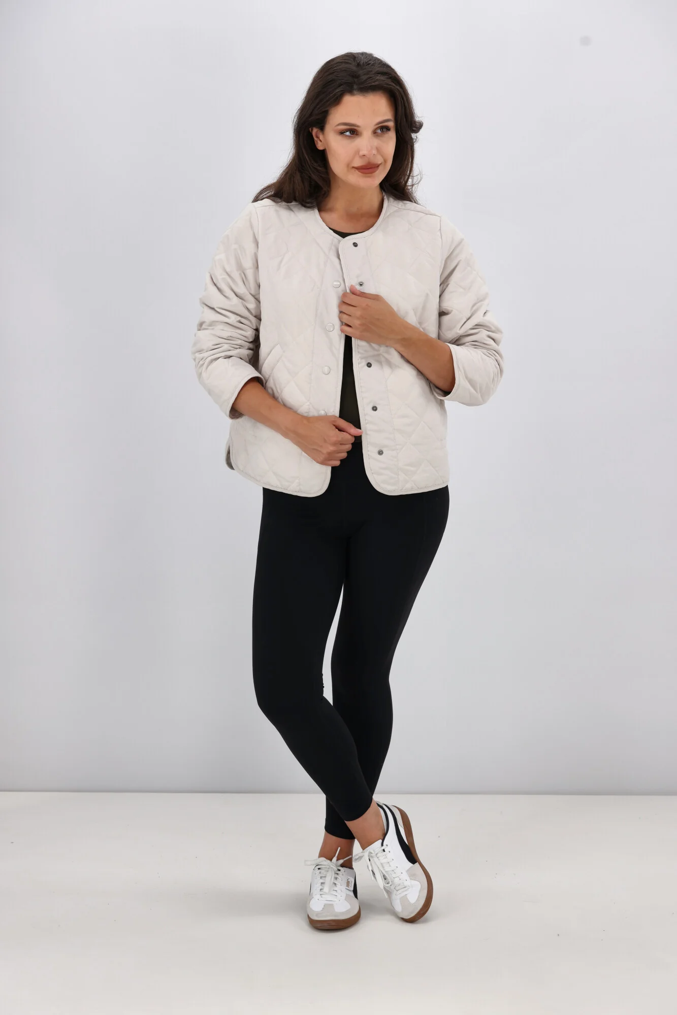 AS Colour Wo's Quilted Jacket Bone - Image 4
