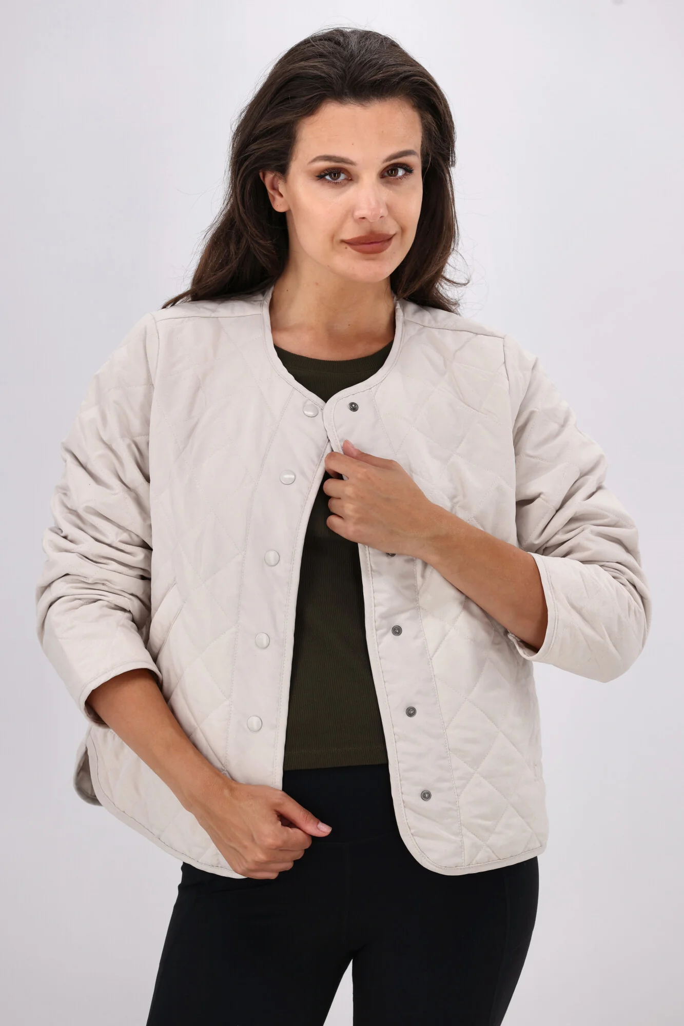 AS Colour Wo's Quilted Jacket Bone - Image 5