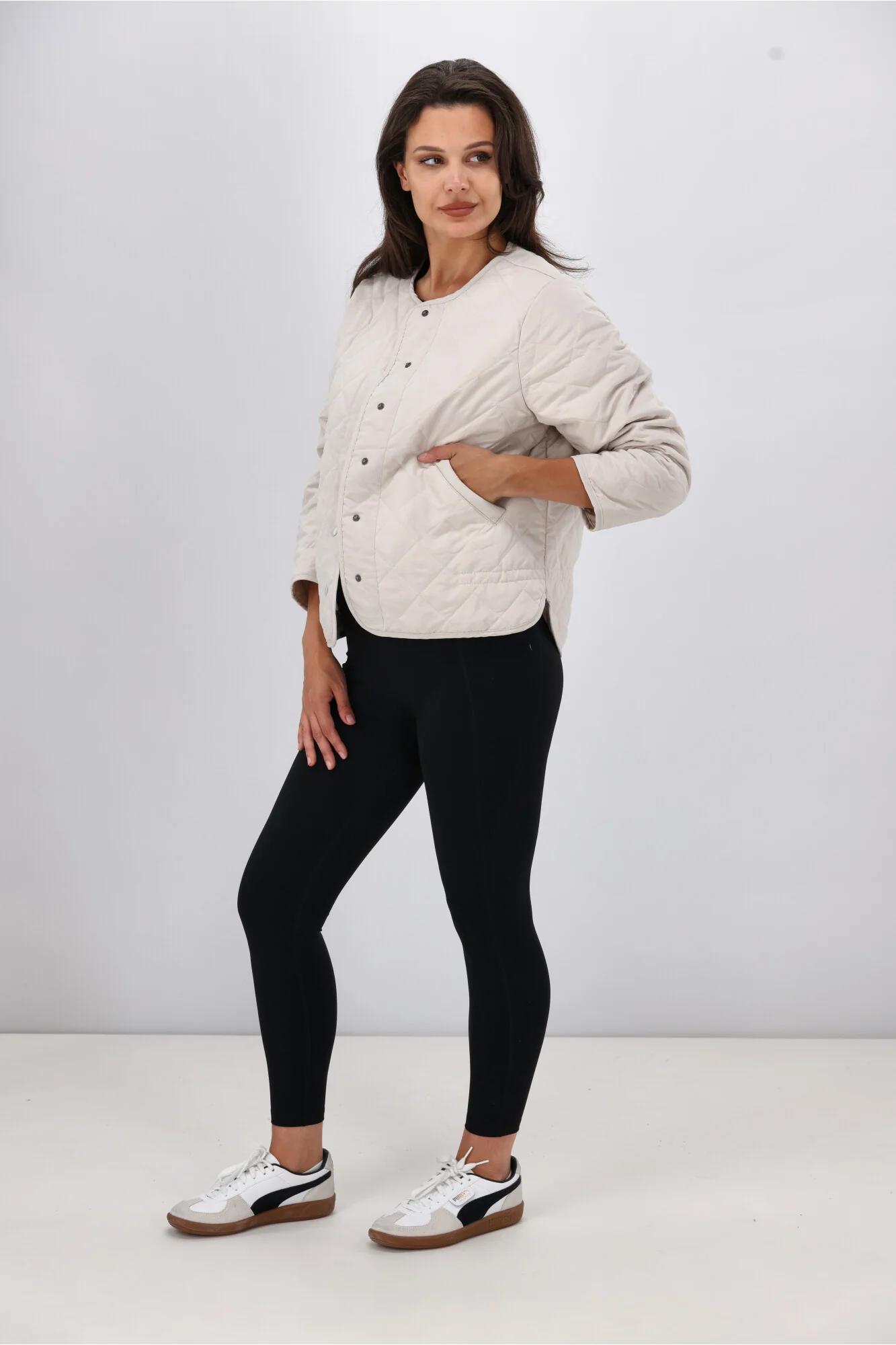 AS Colour Wo's Quilted Jacket Bone - Image 7