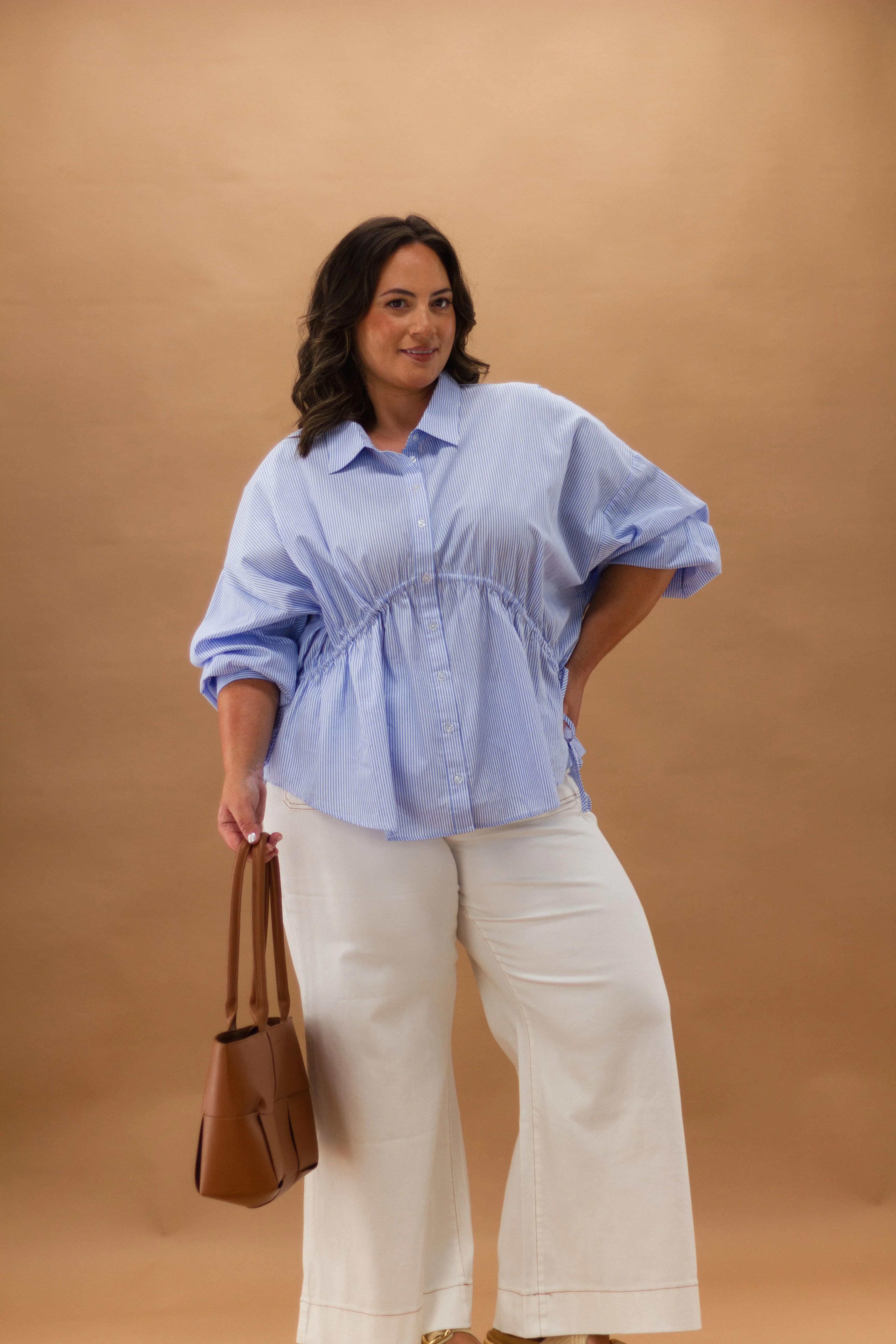 Ayva Amy Shirt With Drawcord Stripe - Image 6