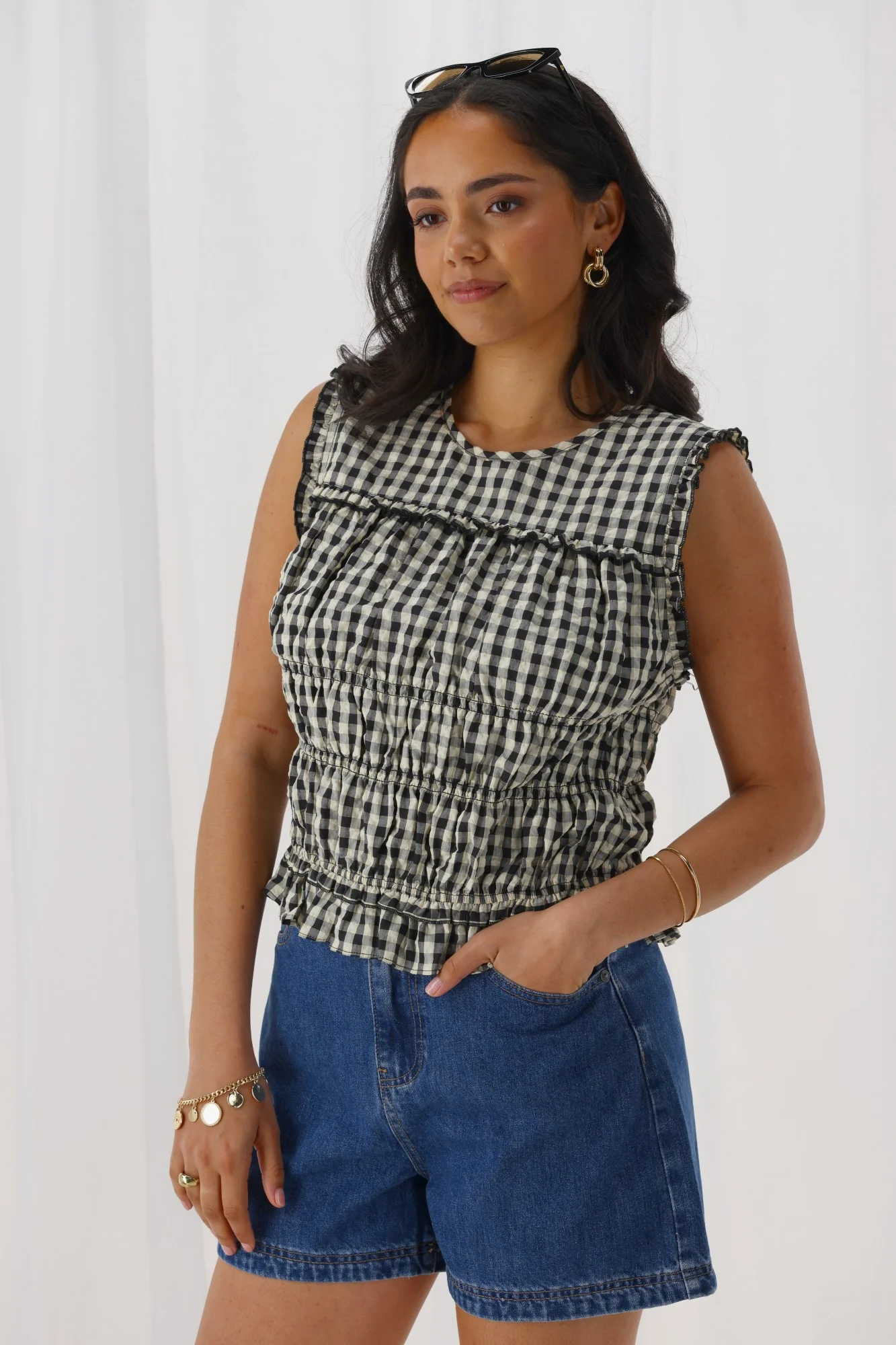 Ayva Chloe Top Gingham - Image 5