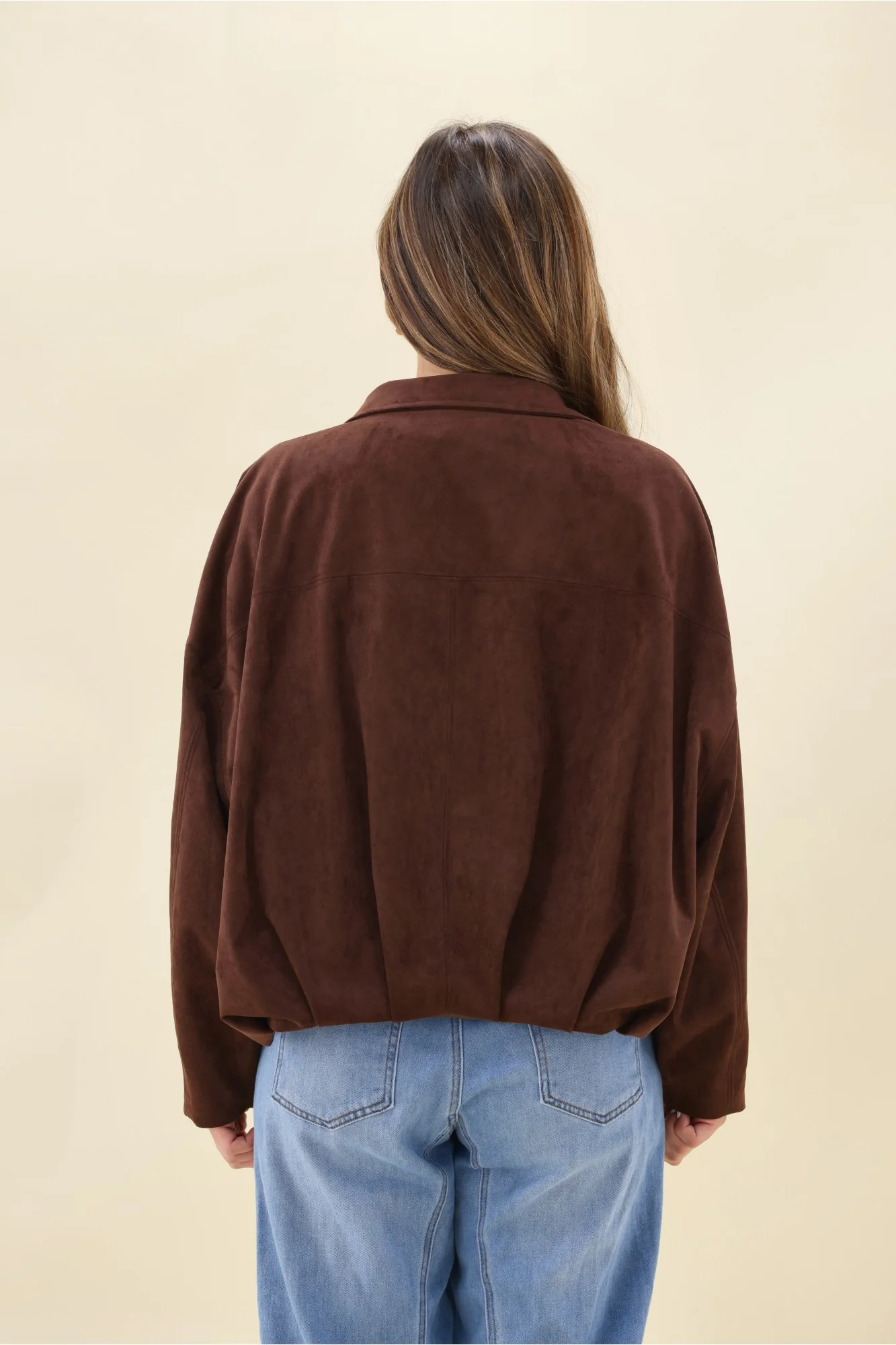 Ayva Dylan Suede Jacket Chocolate - Image 11