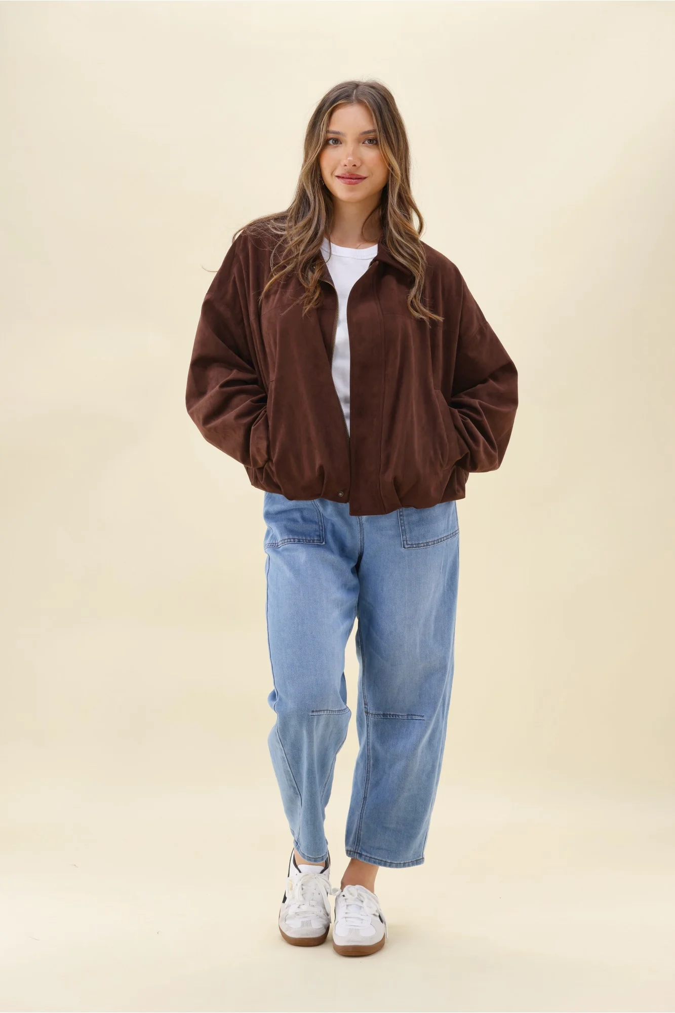 Ayva Dylan Suede Jacket Chocolate - Image 8