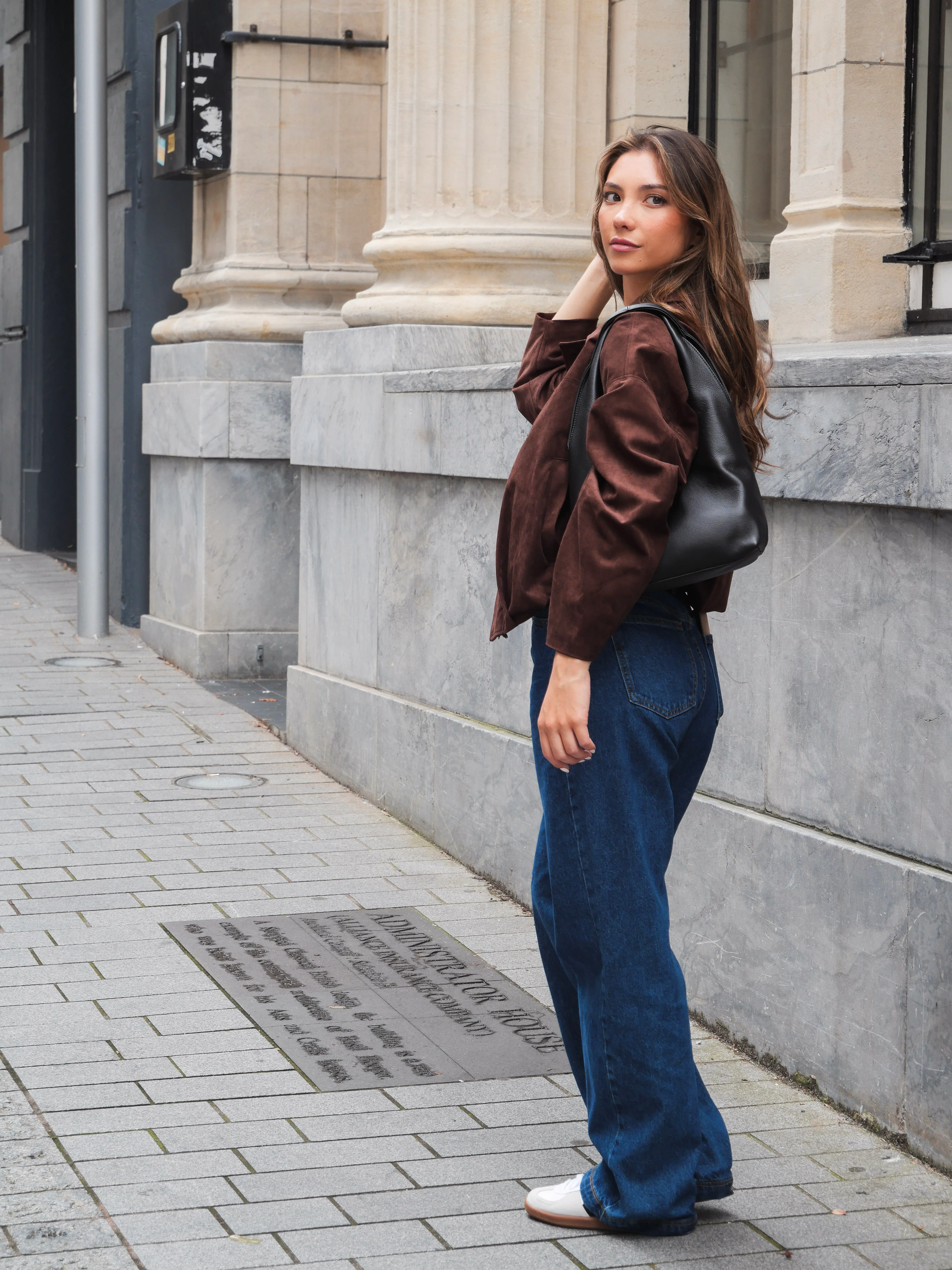 Ayva Dylan Suede Jacket Chocolate - Image 9