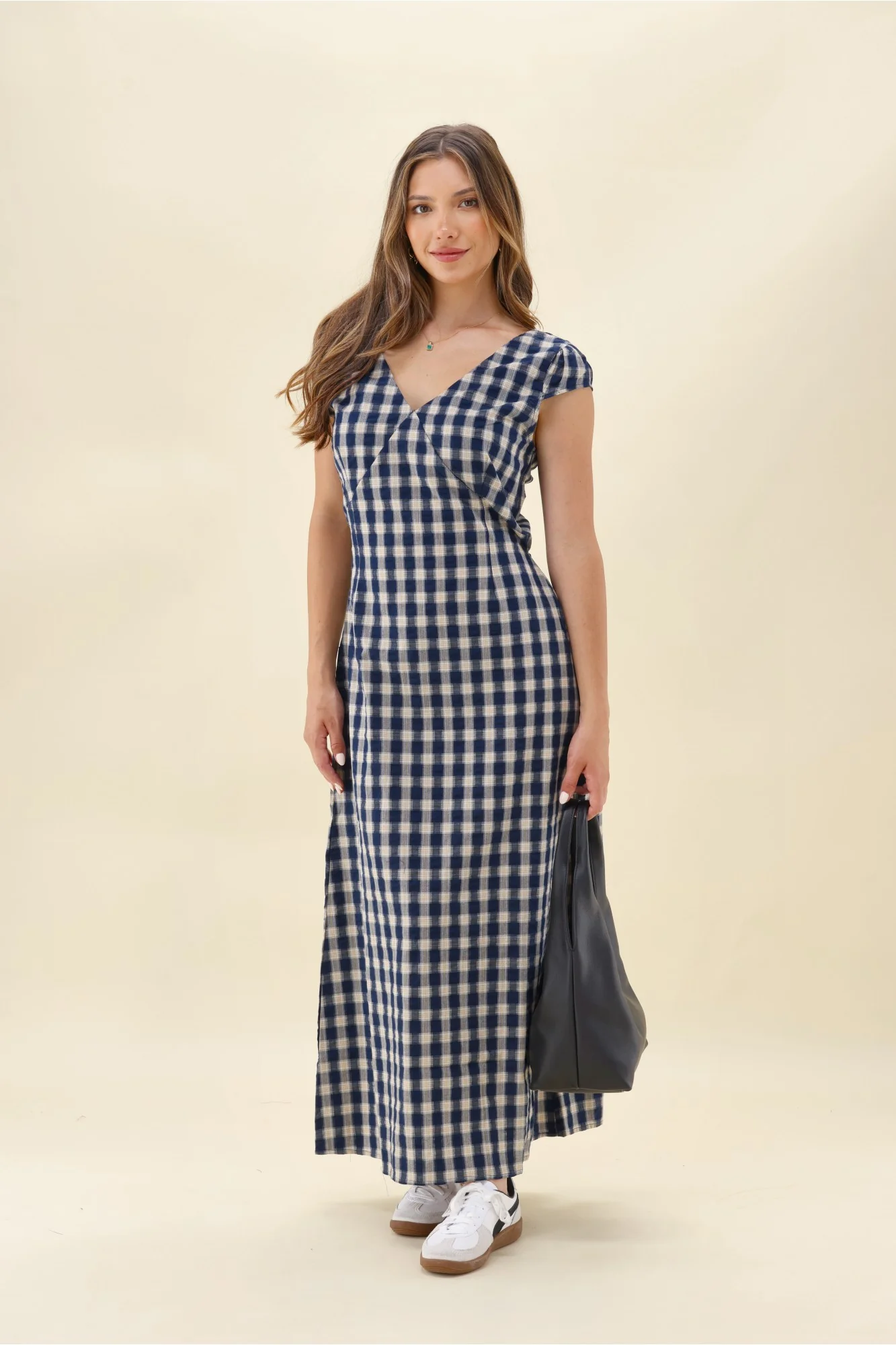 Ayva Eden Dress Blue Check - Image 3