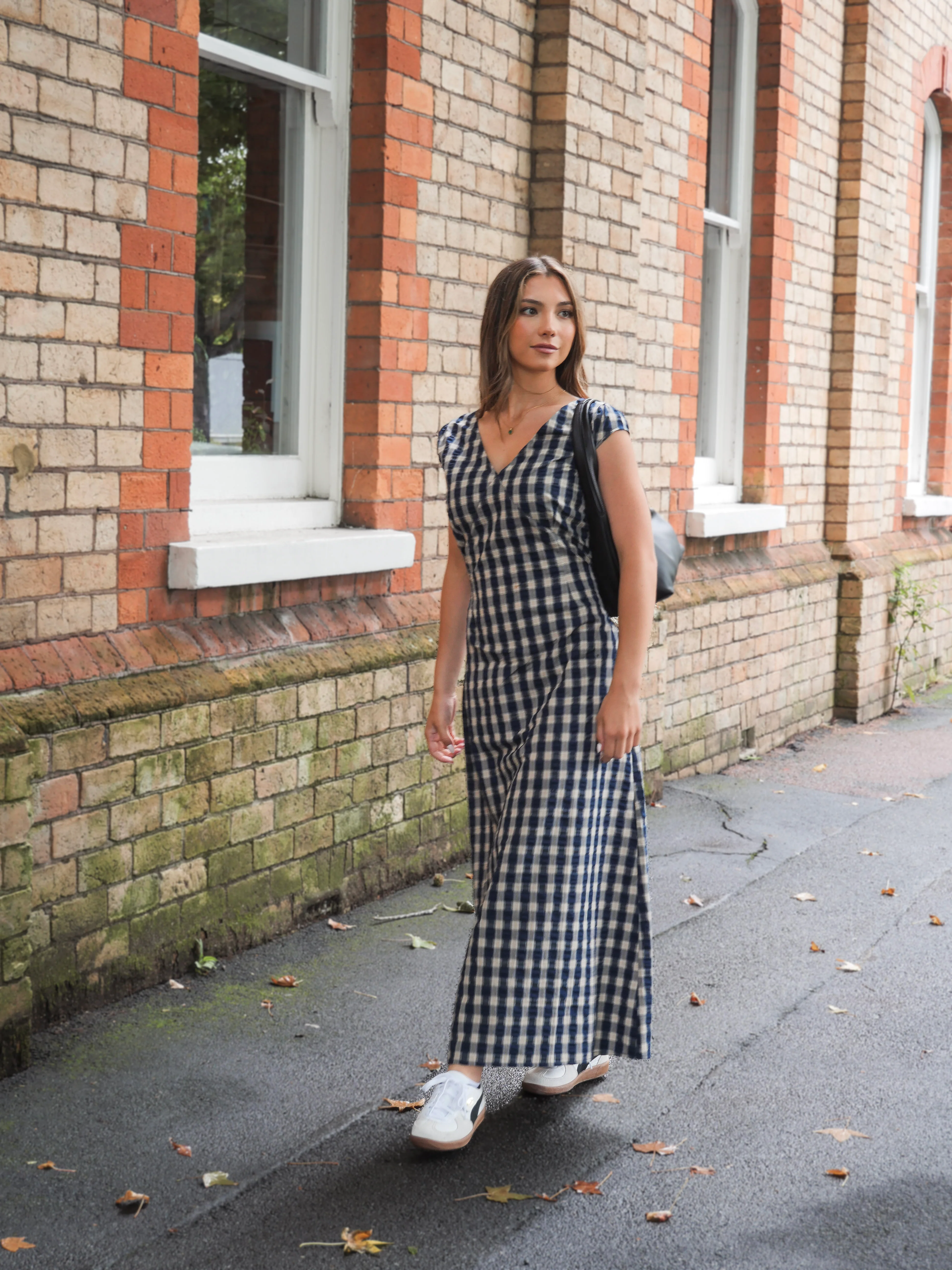 Ayva Eden Dress Blue Check - Image 6