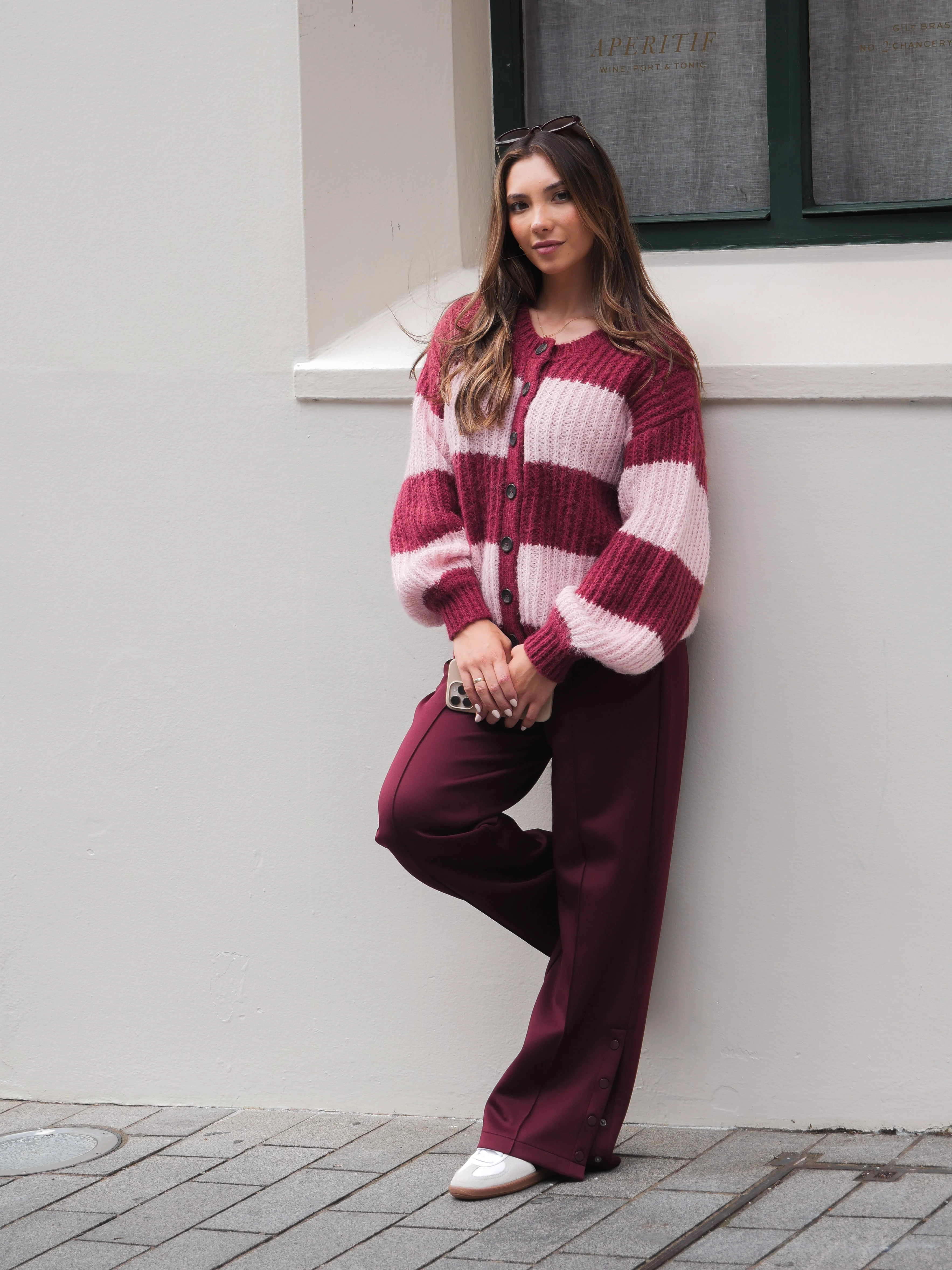 Ayva Erika Pant Burgundy - Image 3