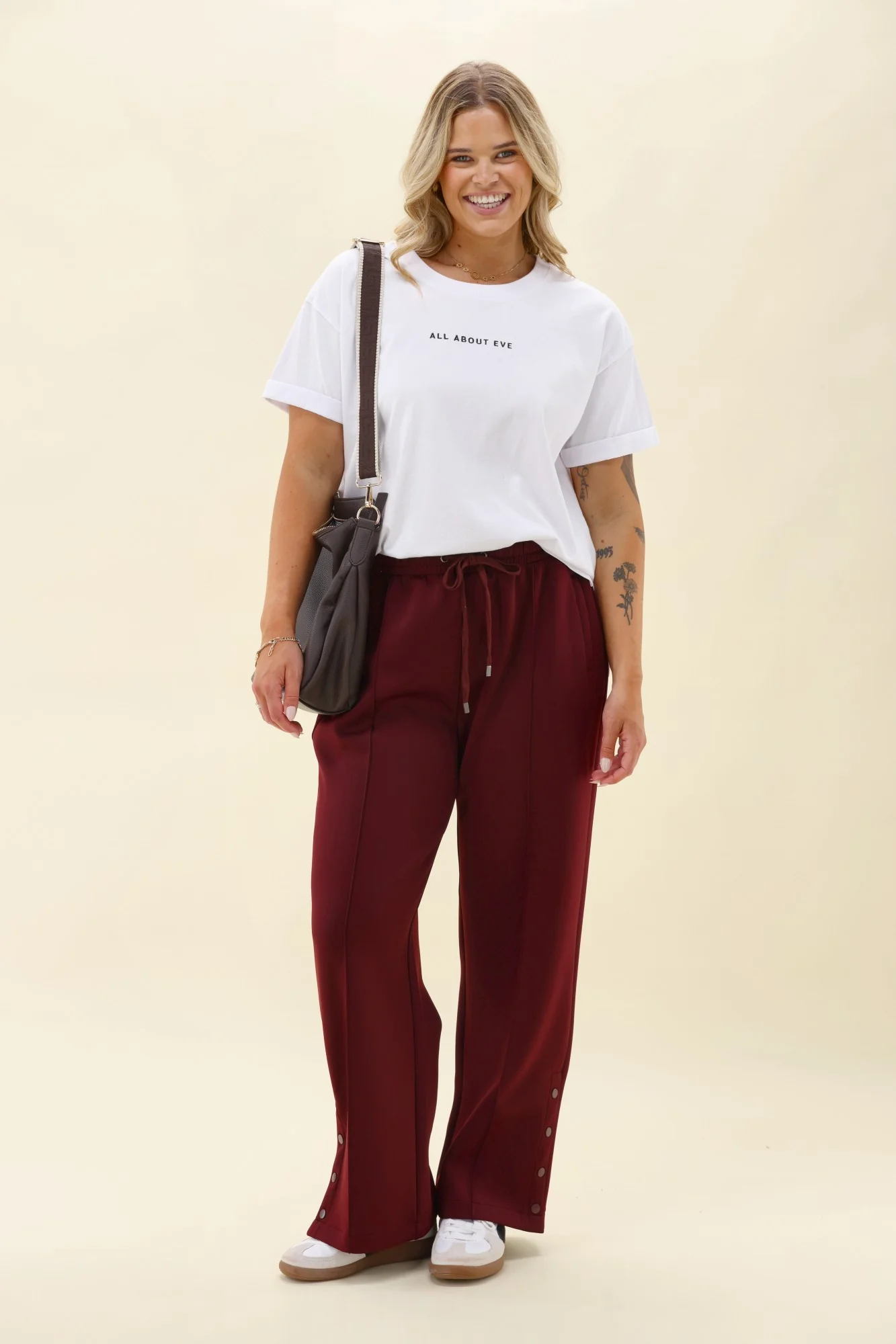 Ayva Erika Pant Burgundy - Image 4